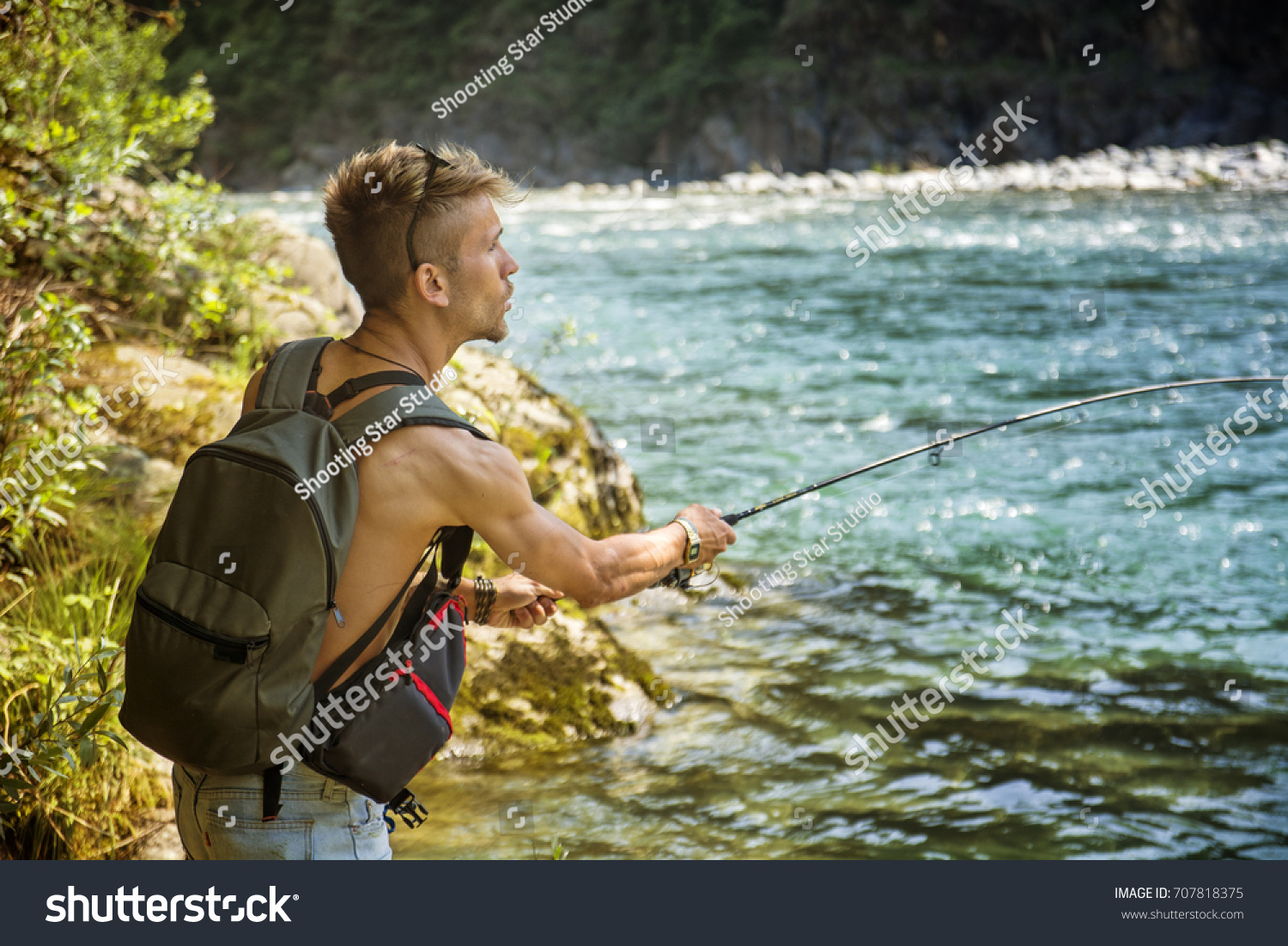 shooting star fishing pole