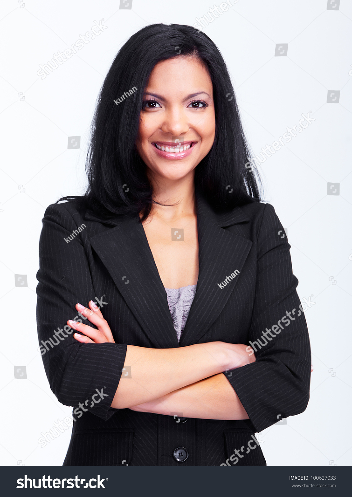 Young Hispanic Business Woman Isolated On Stock Photo 100627033 ...