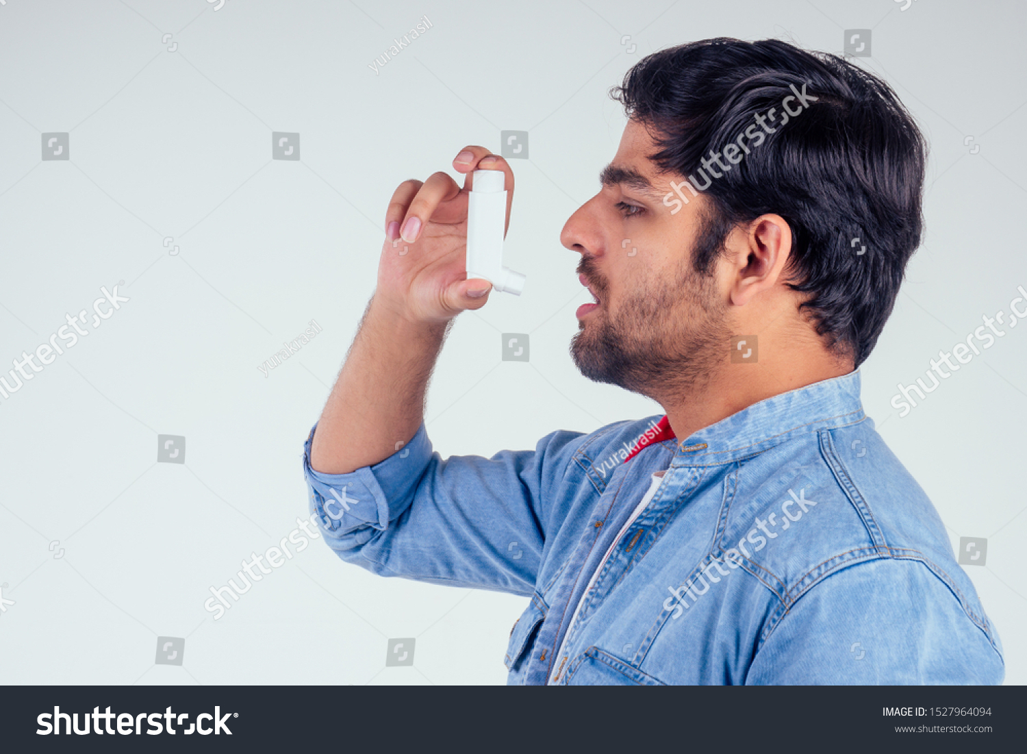 Young Indian Man Denim Jeans Jacket Stock Photo (Edit Now) 1527964094