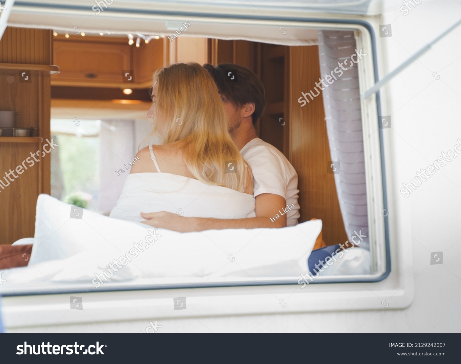 Married Couple Traveling Camperhouse photo