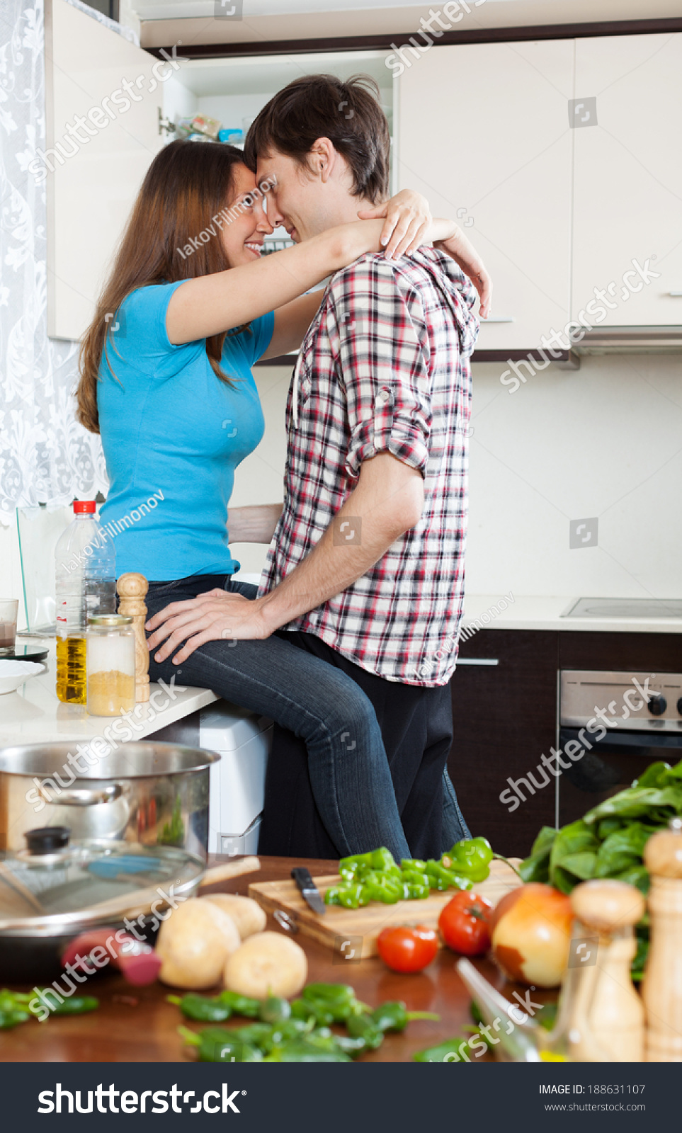 doing sex in the kitchen