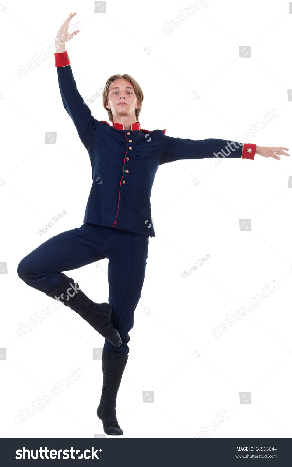 Young Male Ballet Dancer Over White Background, Pose From Shakespeare'S ...
