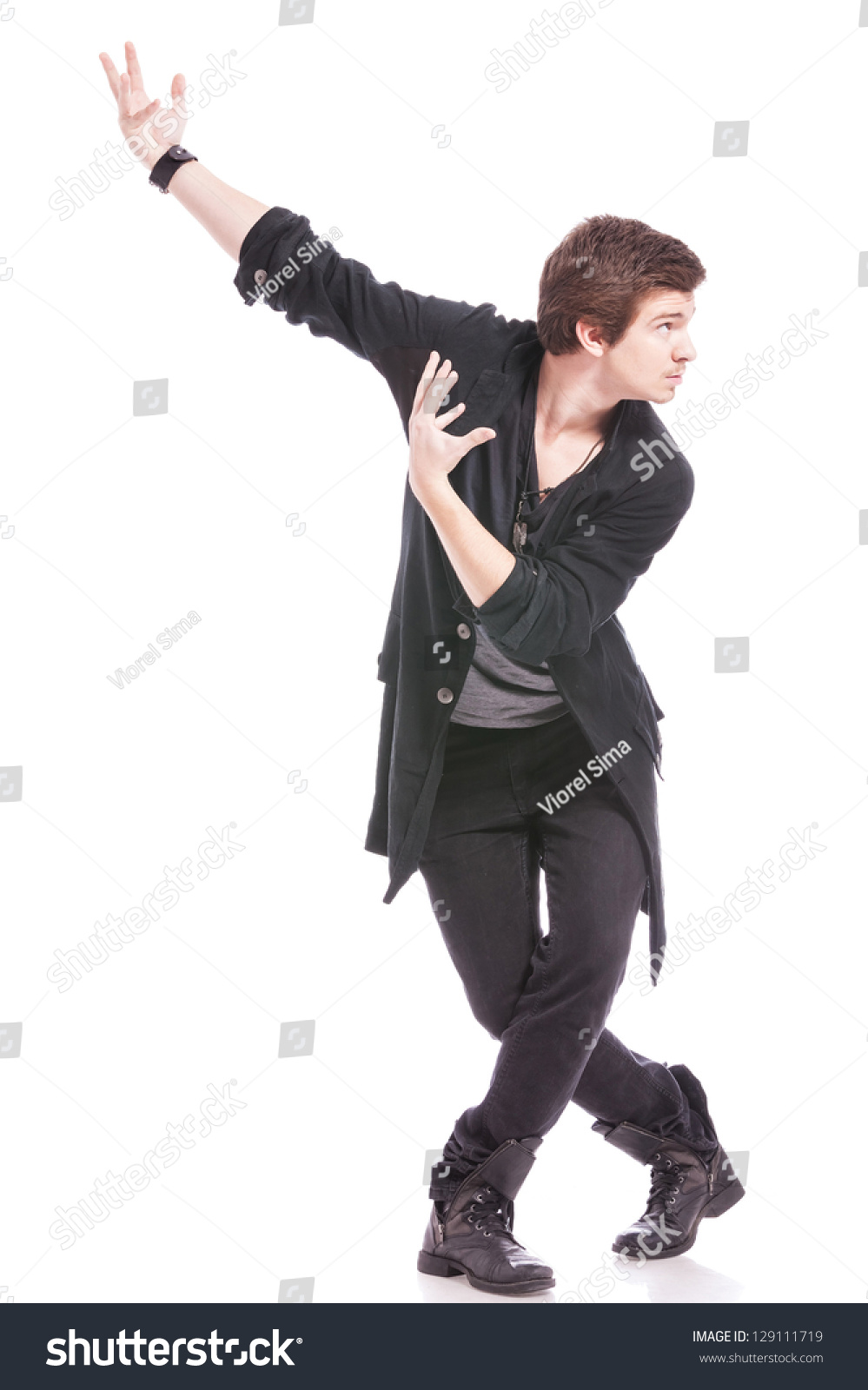 Young Male Dancer Cross Legged Pose Stock Photo 129111719 | Shutterstock