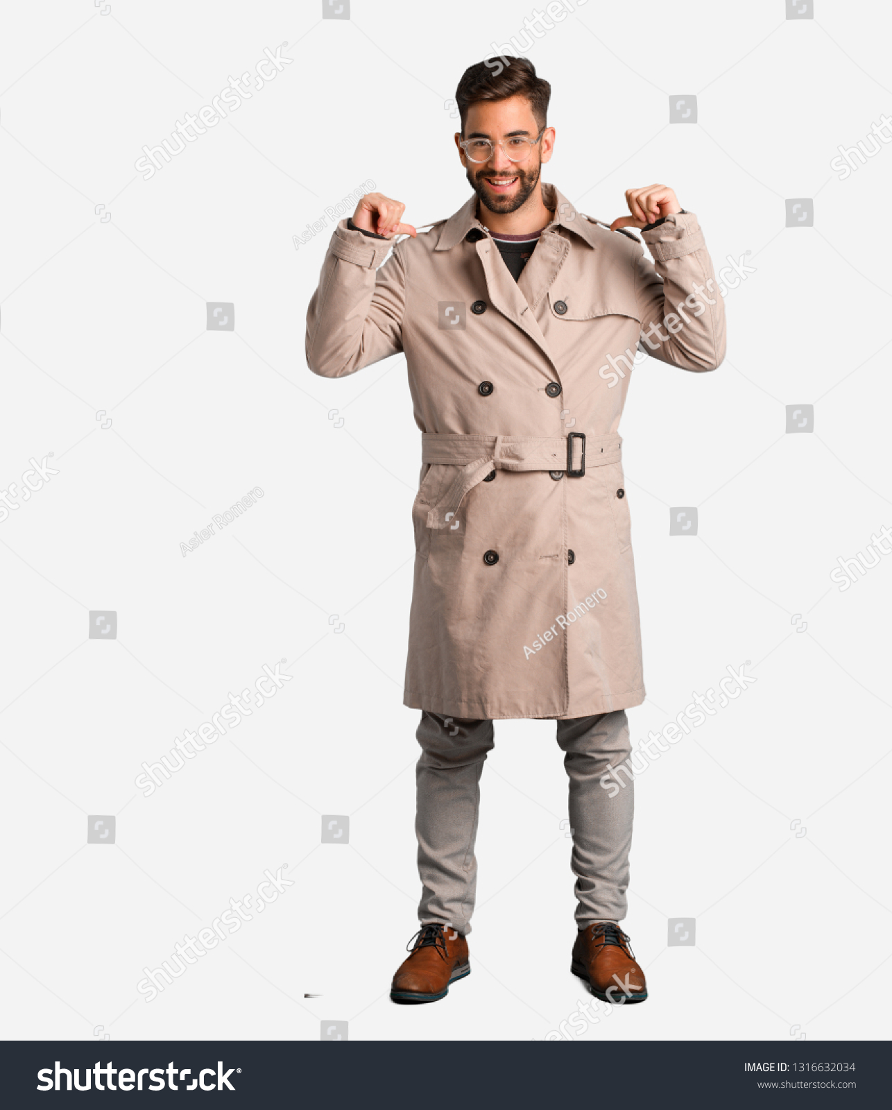 young men's trench coat