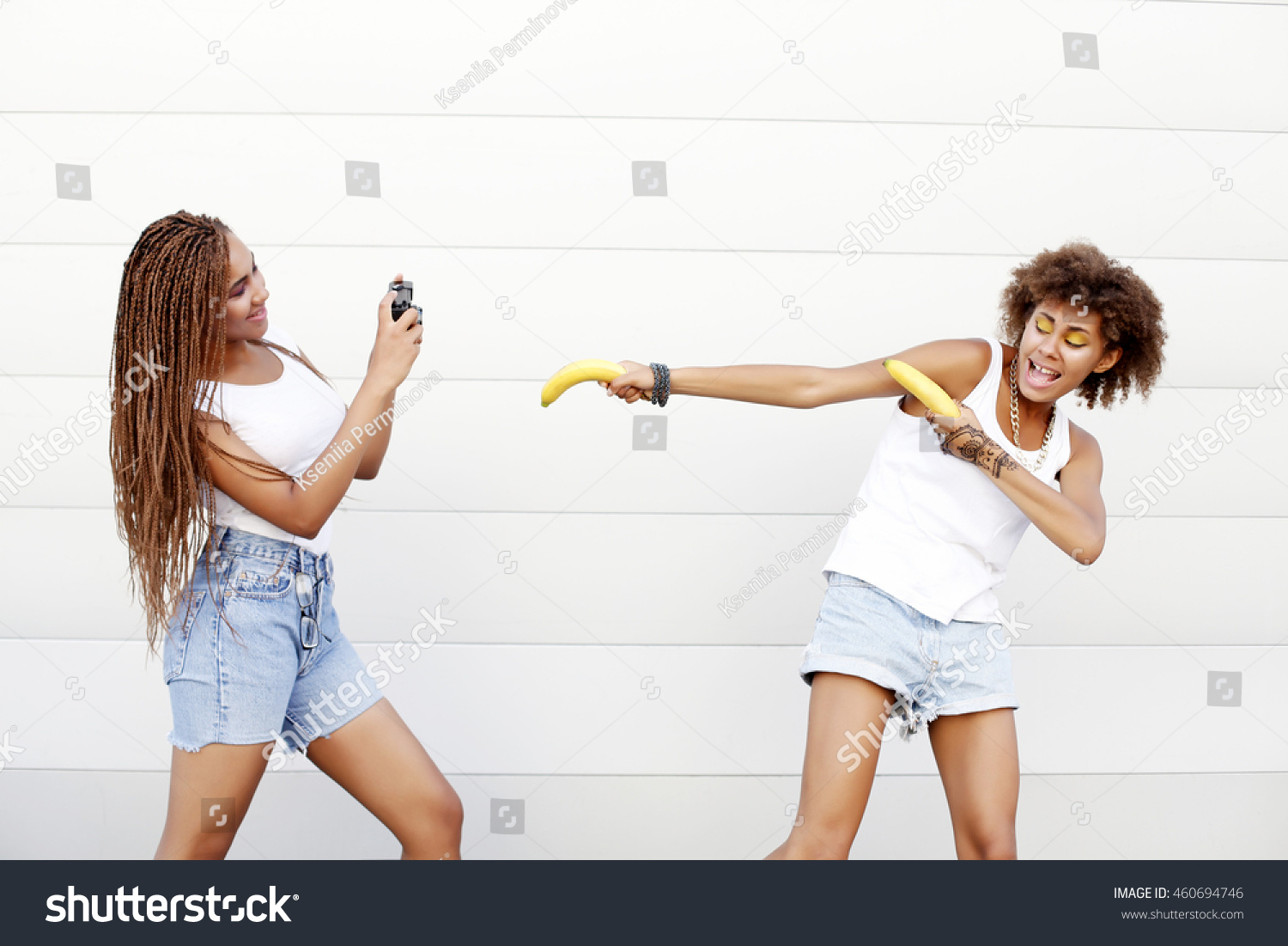 Young Naughty African Girls Having Fun Stock Photo Edit Now