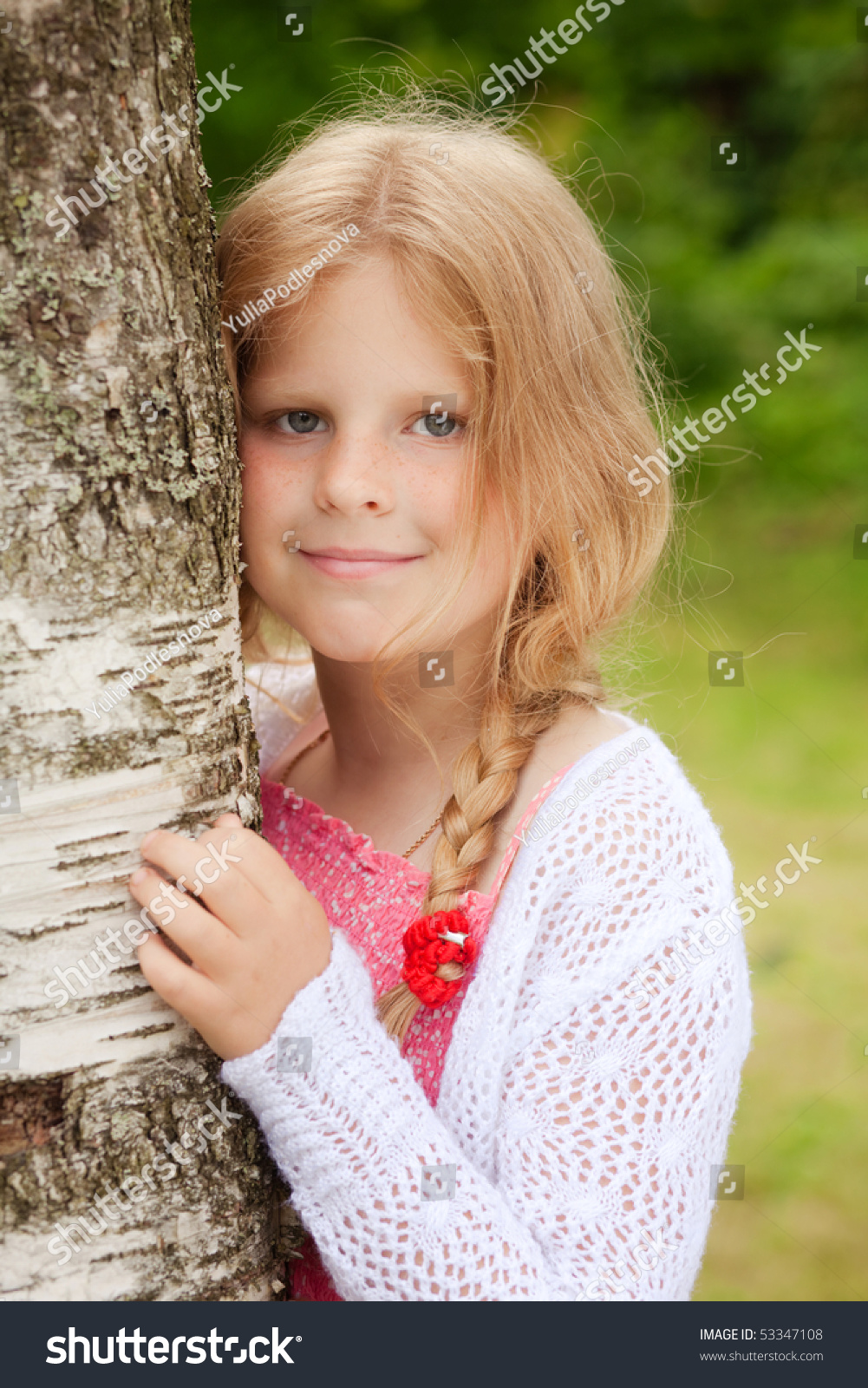 Young Pretty Girl Blonde Hair Portrait Stock Photo (Edit Now) 53347108