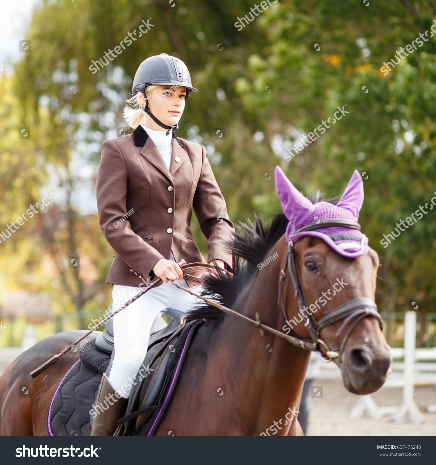 Young Rider Girl On