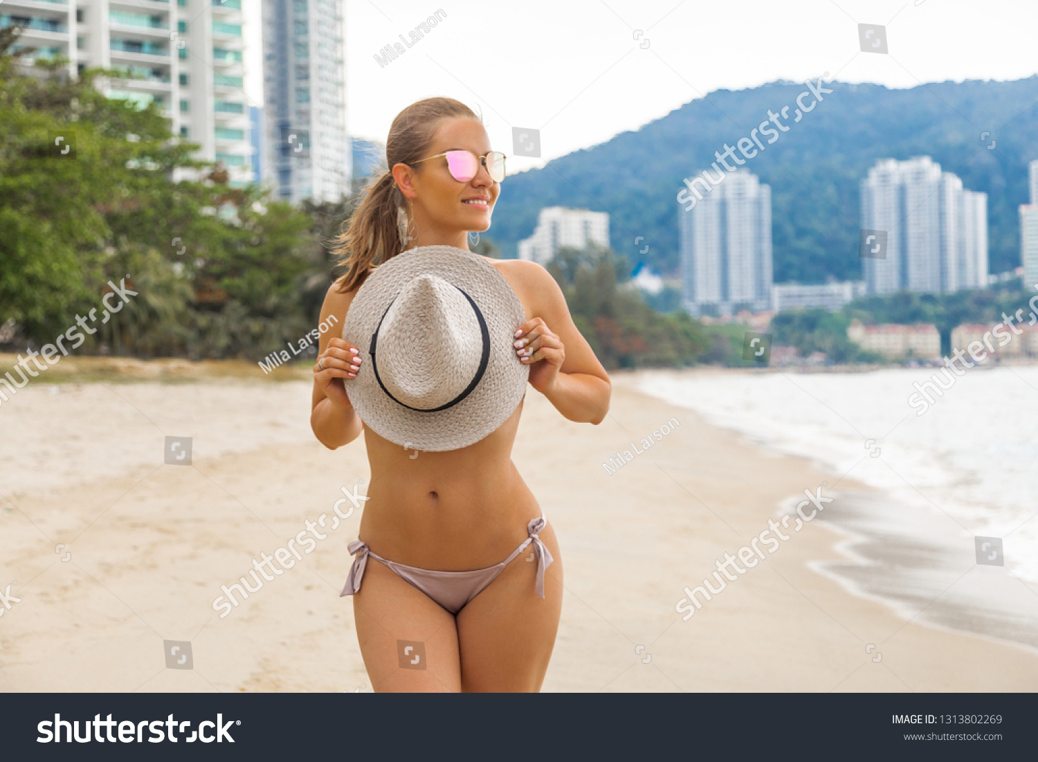 Walking Topless Beach