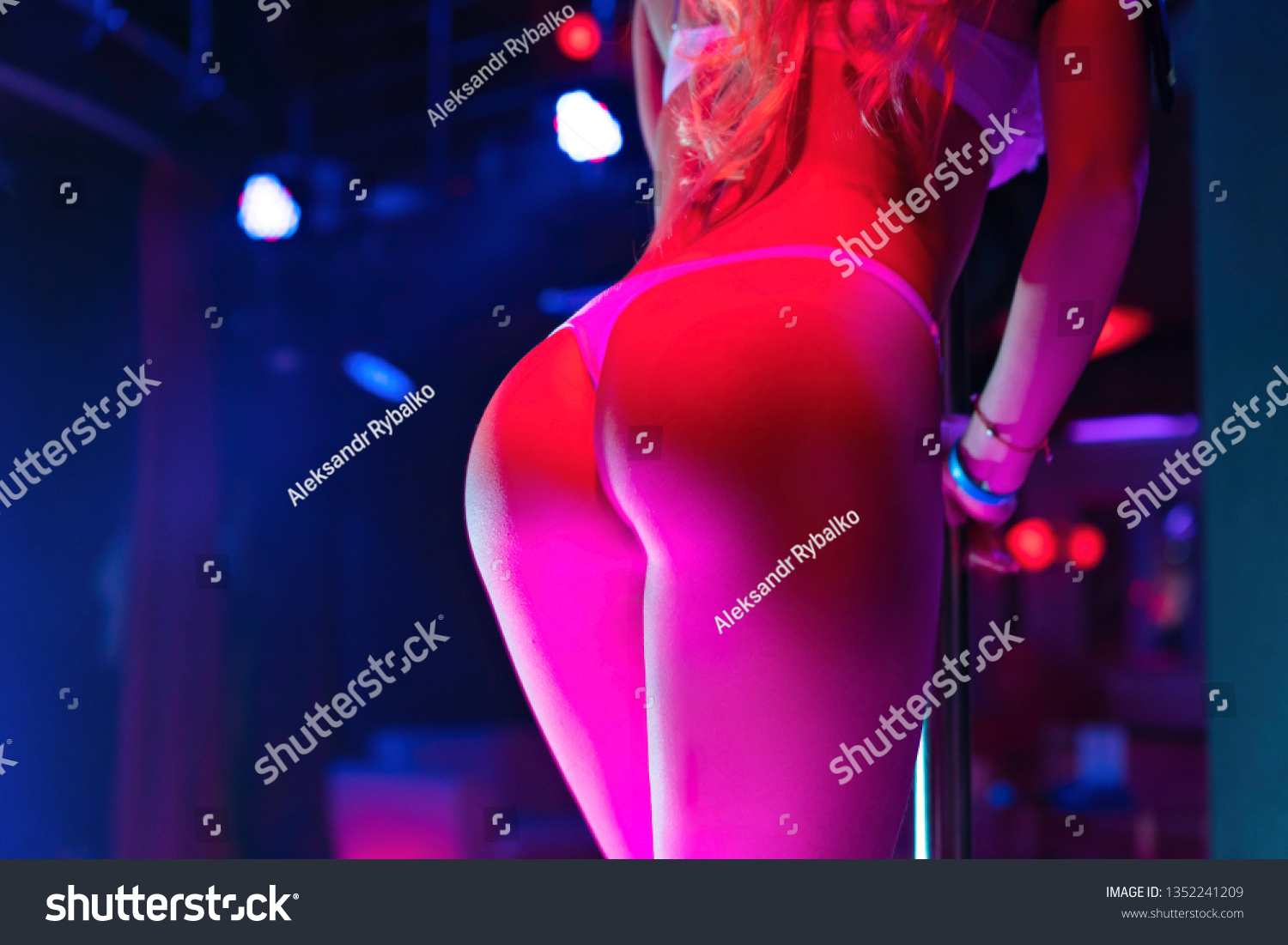 Pole dance erotic Woman strips