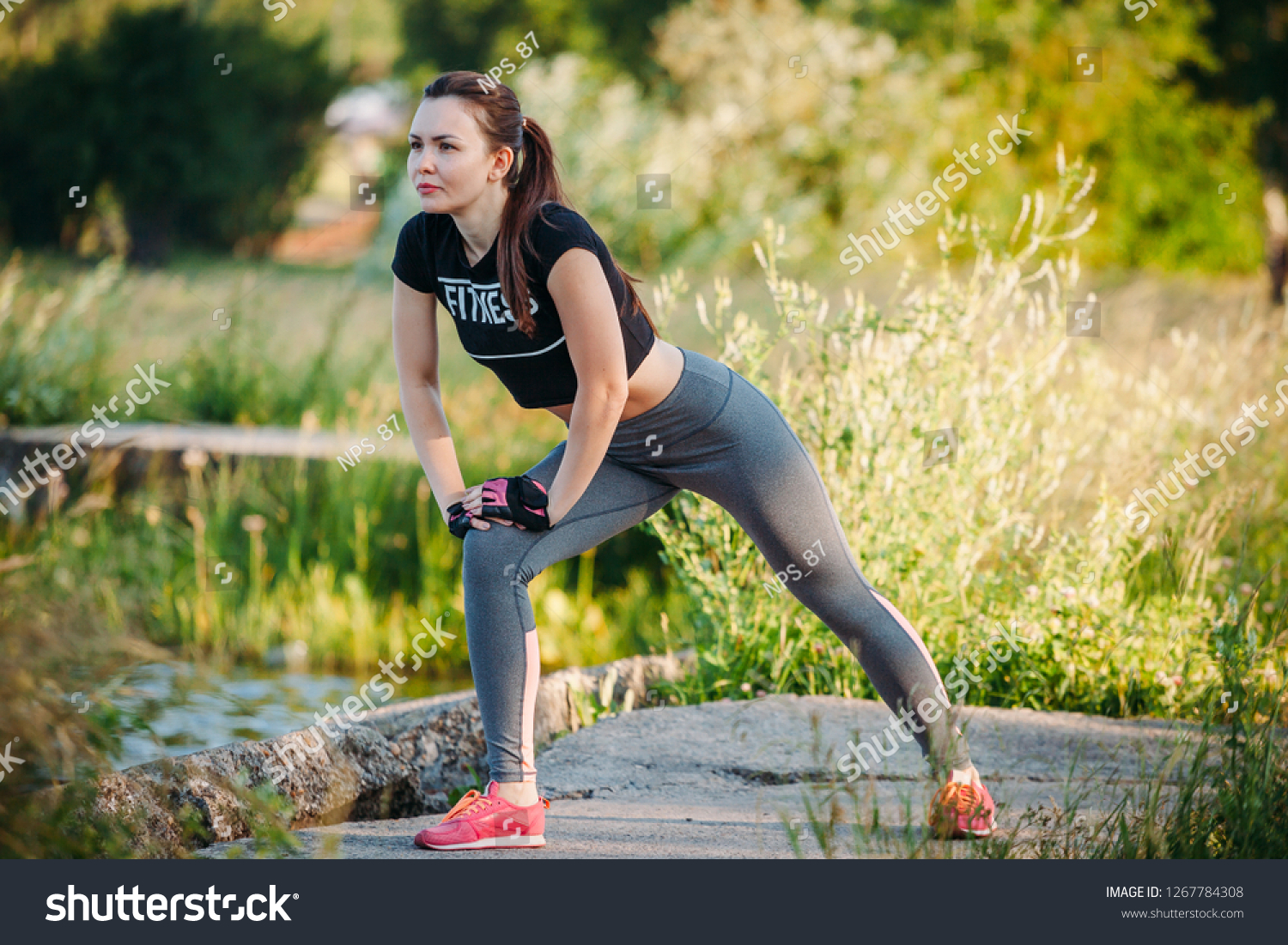 Young Woman Park Fitness Stock Photo (Edit Now) 1267784308