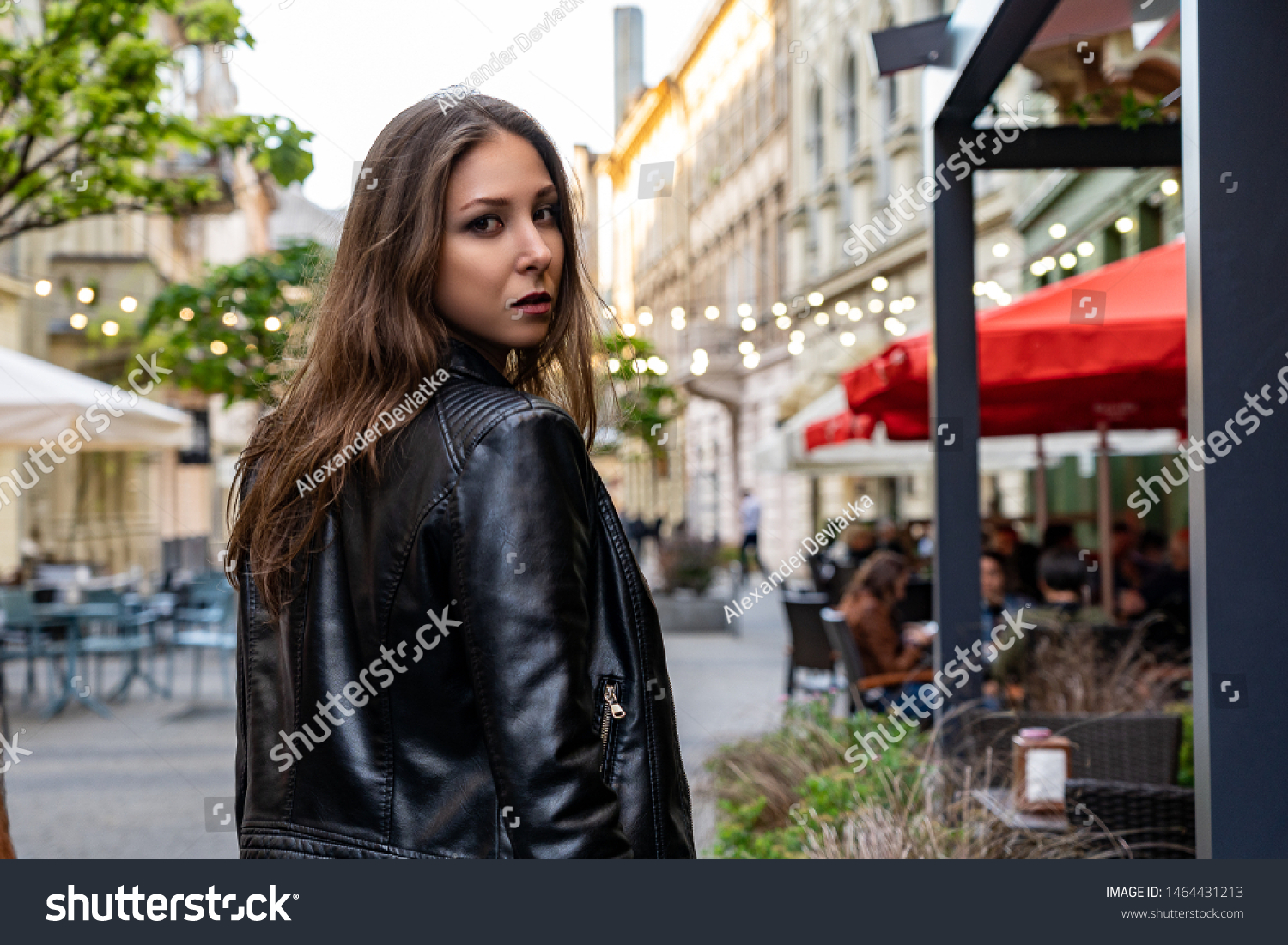 half black leather jacket