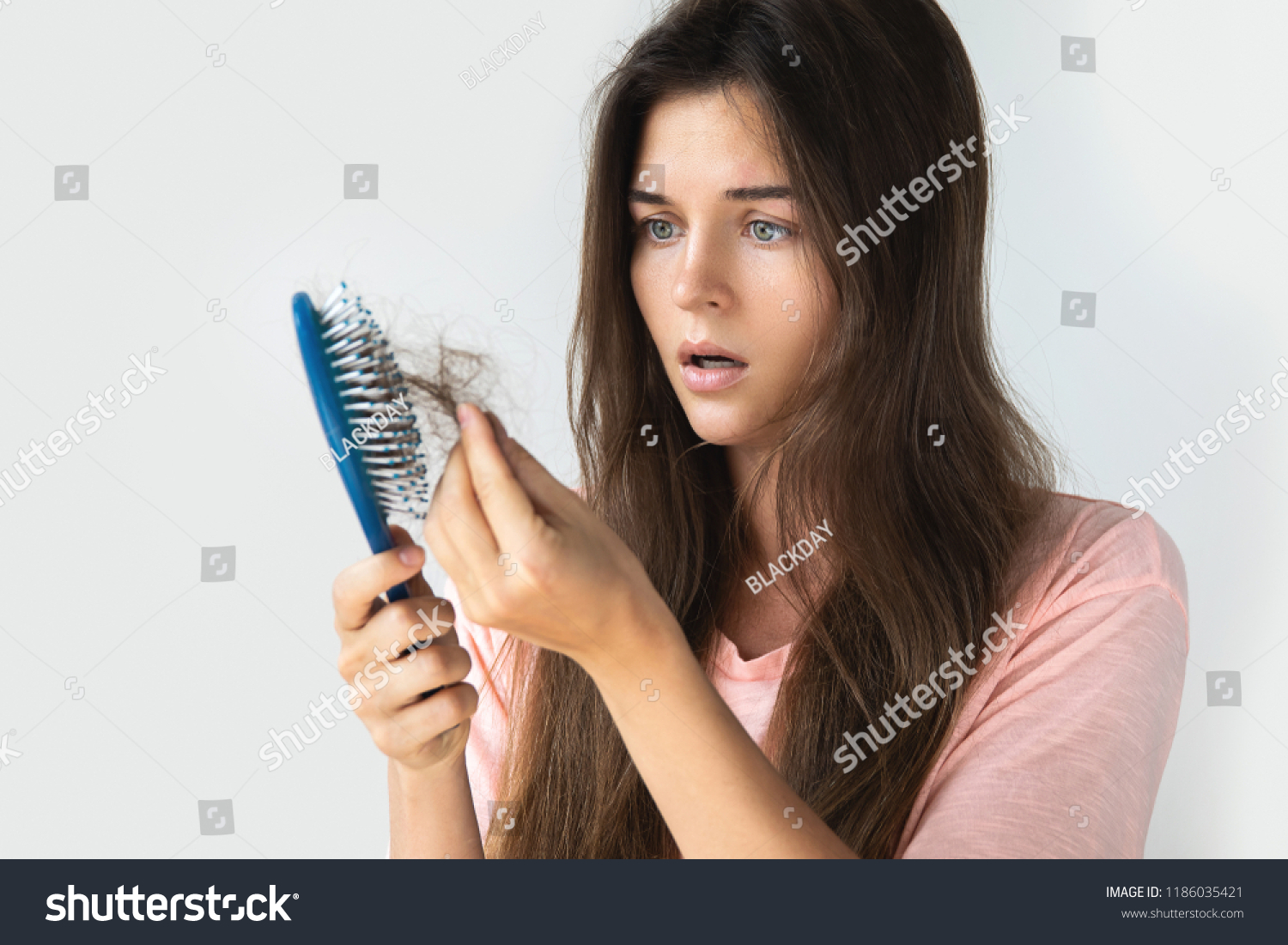 Young Woman Very Upset Because Hair Stock Photo 1186035421 | Shutterstock