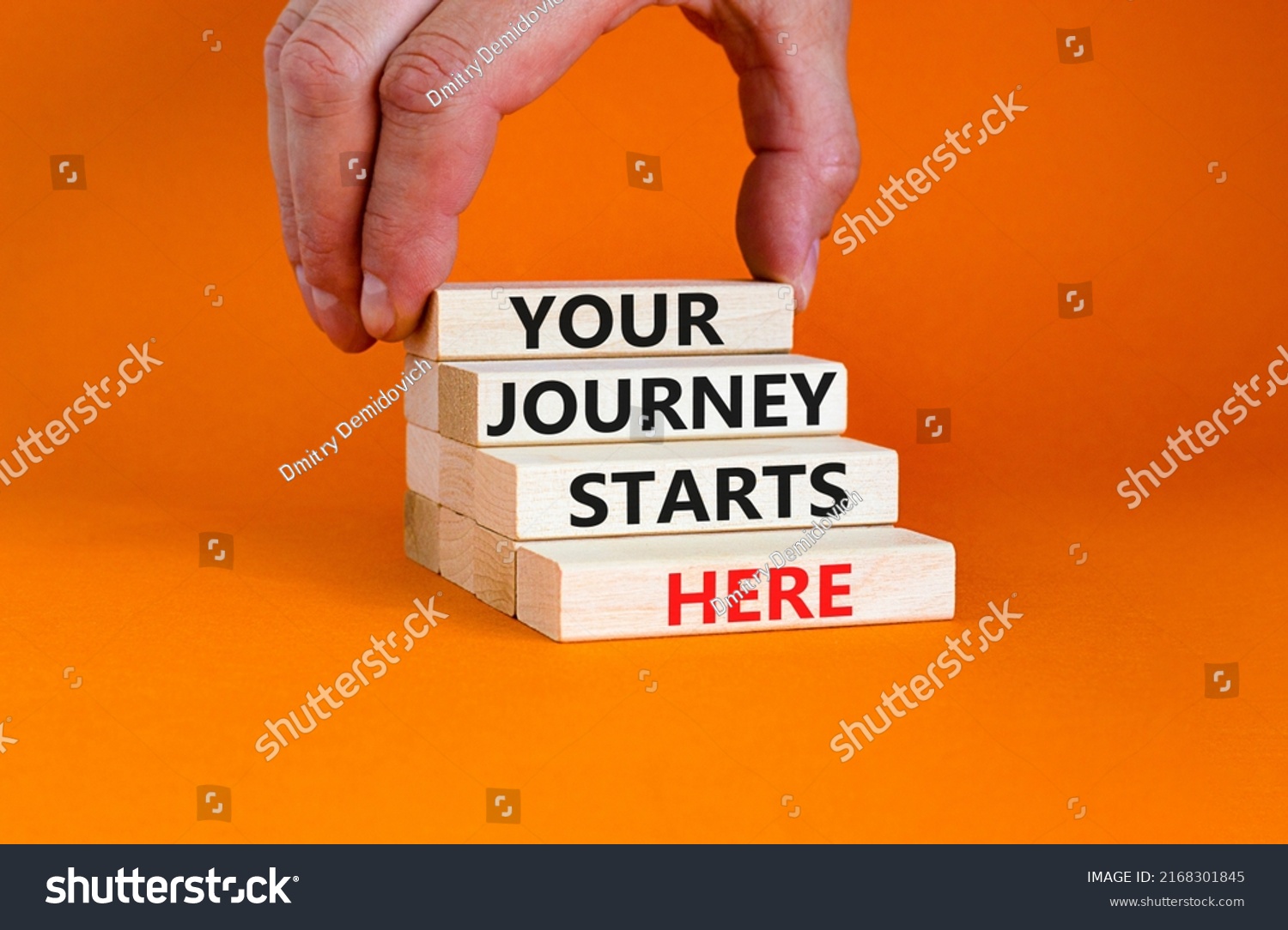 Your Journey Starts Here Symbol Concept Stock Photo 2168301845 ...