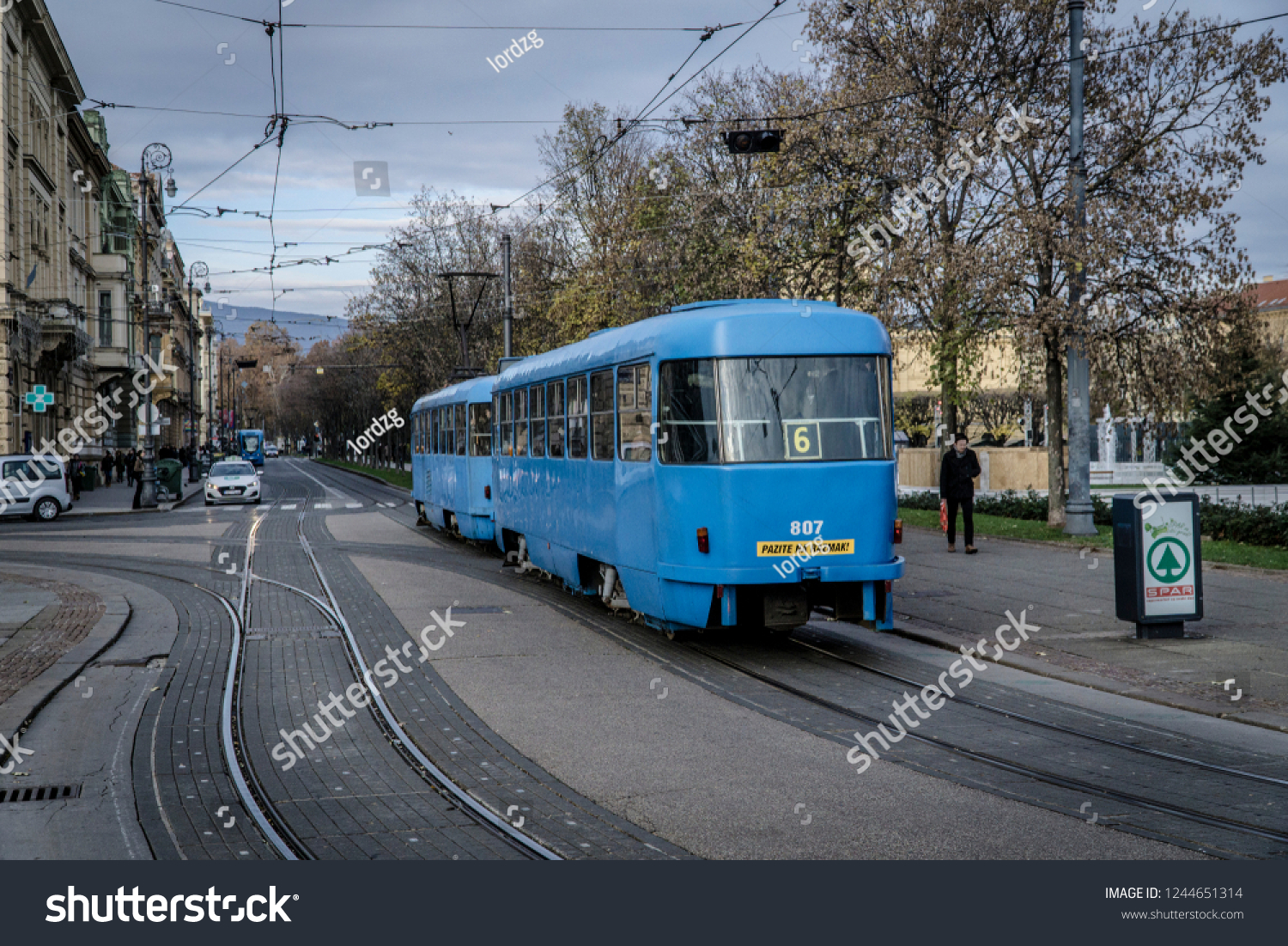 Zagreb Croatia 11282018 Walk Through Centre Stock Photo Edit Now 1244651314