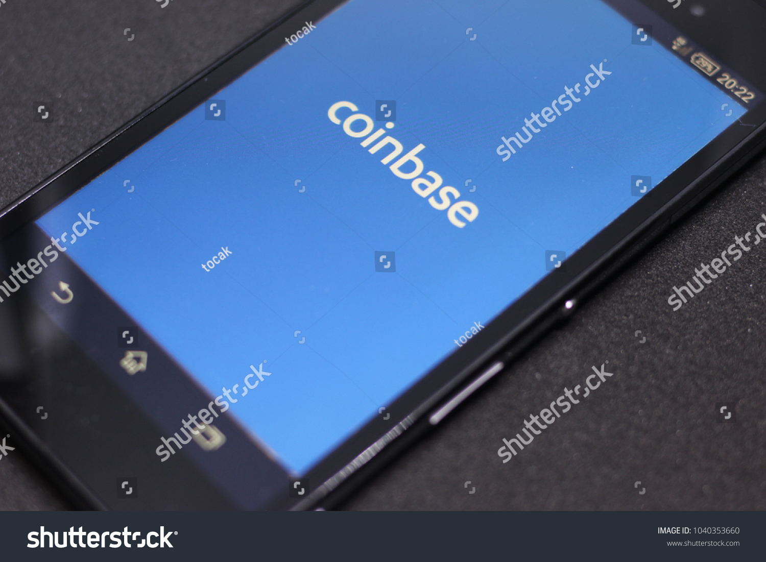 Zagreb Croatia March 2018 Coinbase Android Stock Photo Edit Now 1040353660