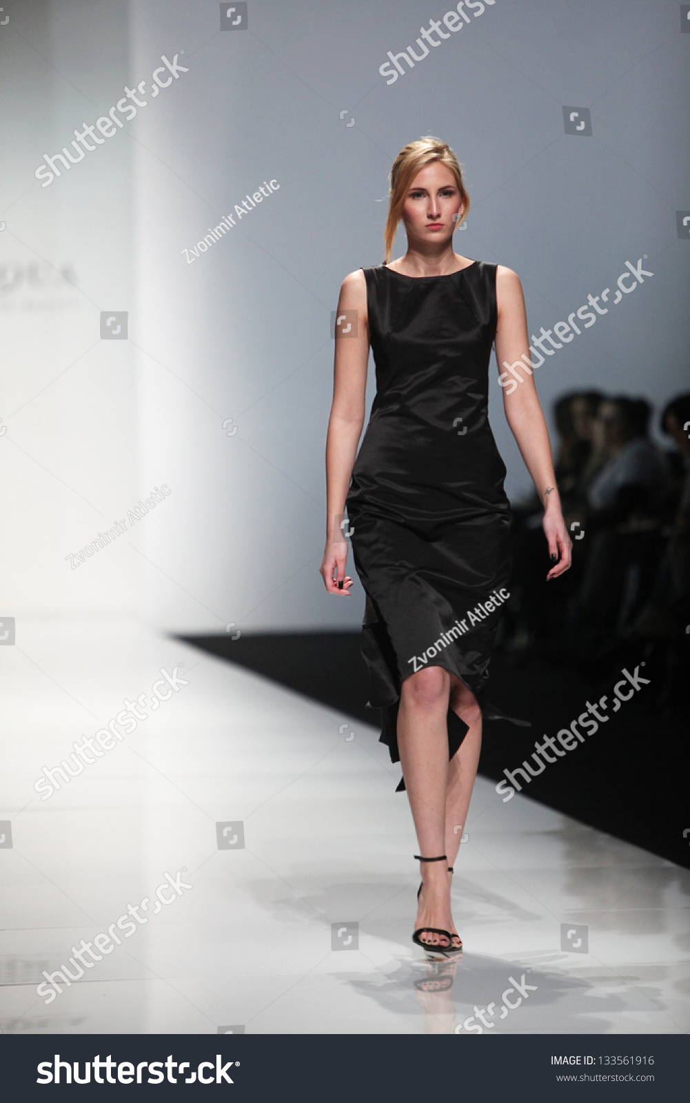 Zagreb, Croatia - March 14: Fashion Model Wears Clothes Made By I-Gle ...