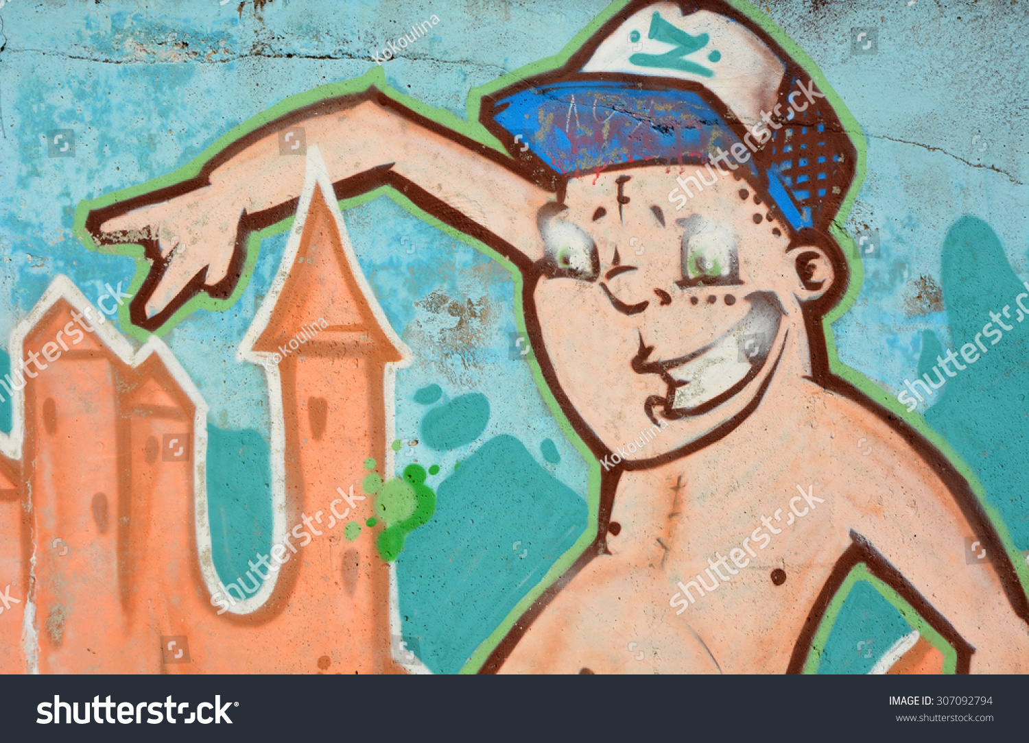 Zelenogorsk, Russia- August 16: Graffiti On The Wall Of The Abandoned