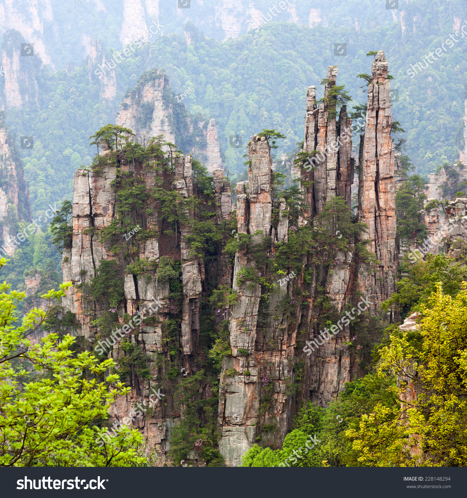 Zhangjiajie National Forest Park Wulingyuan Scenic Stock Photo ...