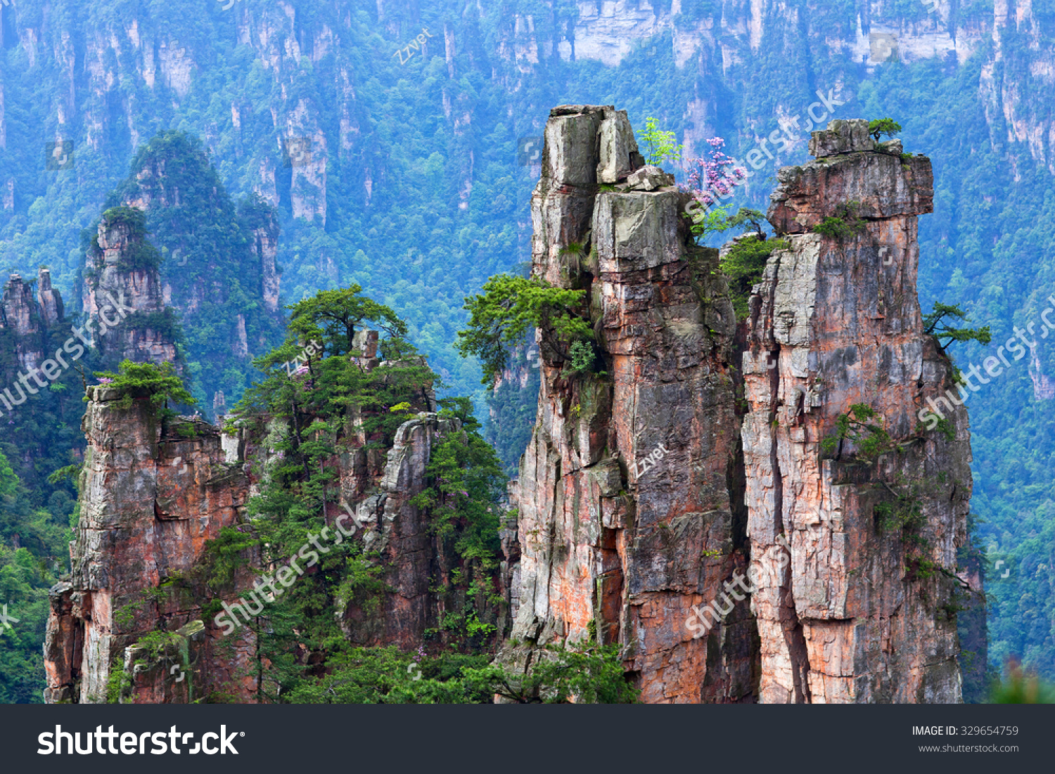 Zhangjiajie National Forest Park Wulingyuan Scenic Stock Photo Edit Now