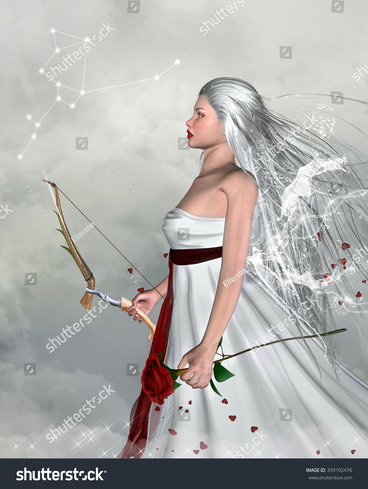 Zodiac Series - Sagittarius Like A Beautiful Girl Stock Photo 339102476 ...