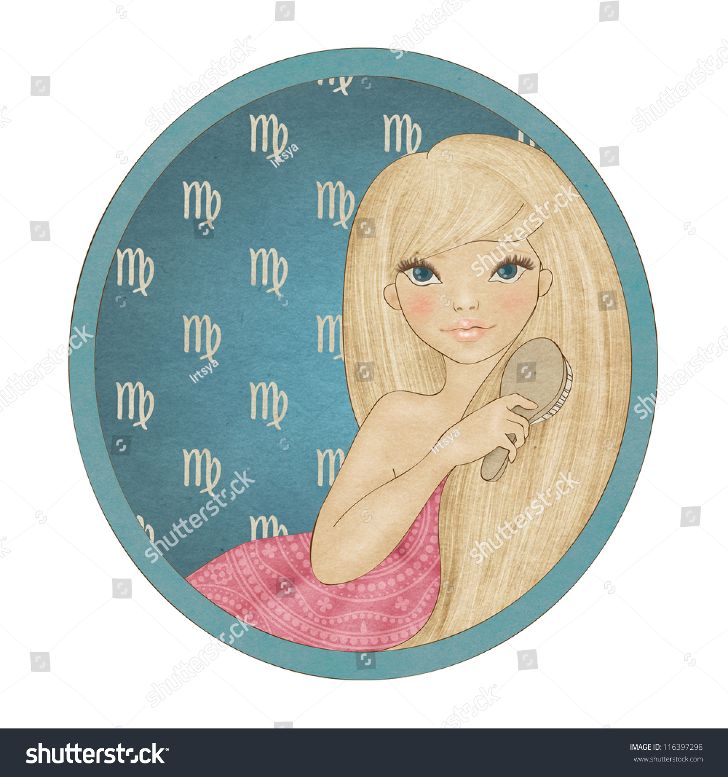 Zodiac Signs Collection. Virgo Stock Photo 116397298 : Shutterstock