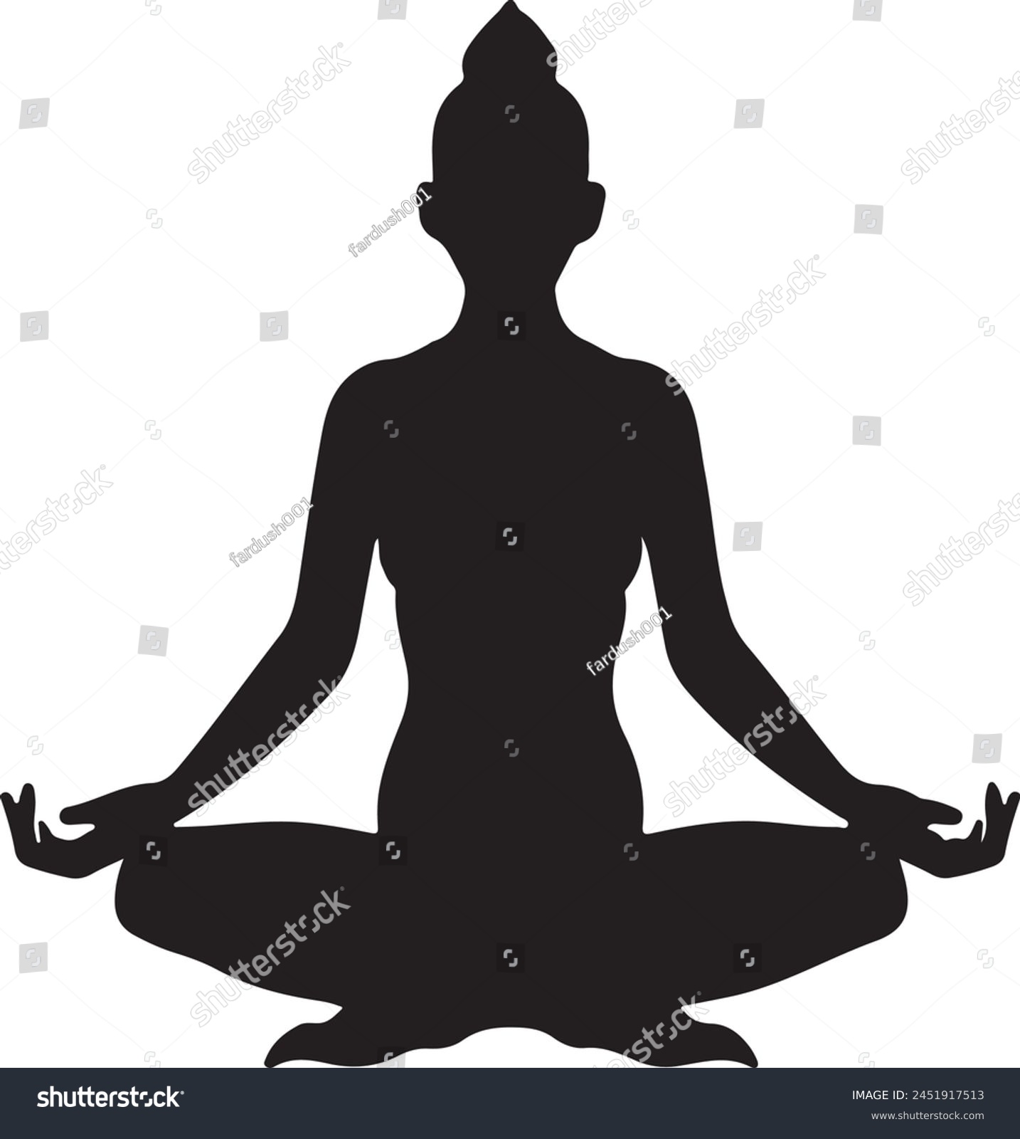 SVG of  a black silhouette of a woman doing yoga svg