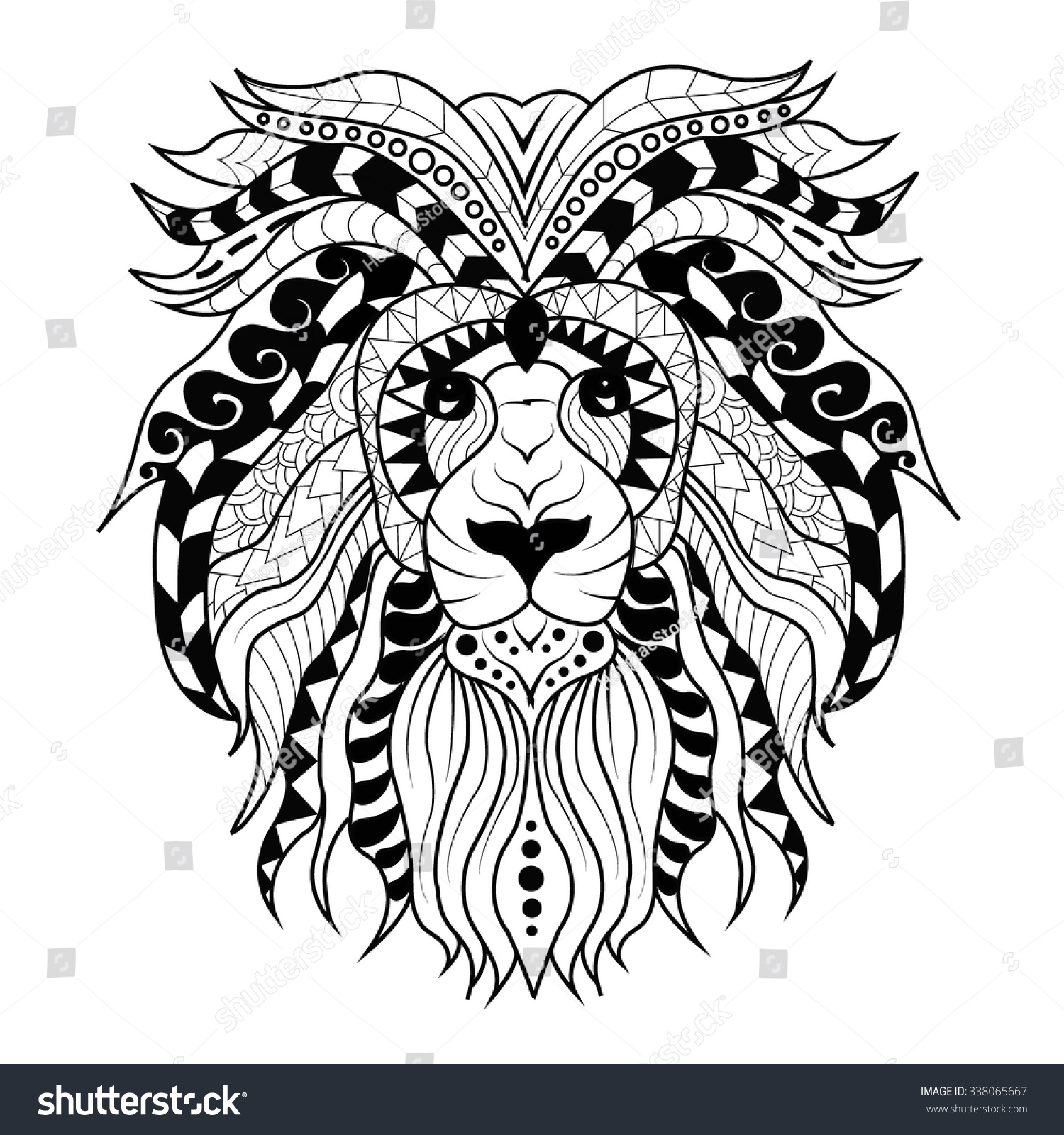 abstract lion vector illustrationtattoo design may stock vector abstract lion vector illustrationtattoo design may stock vector