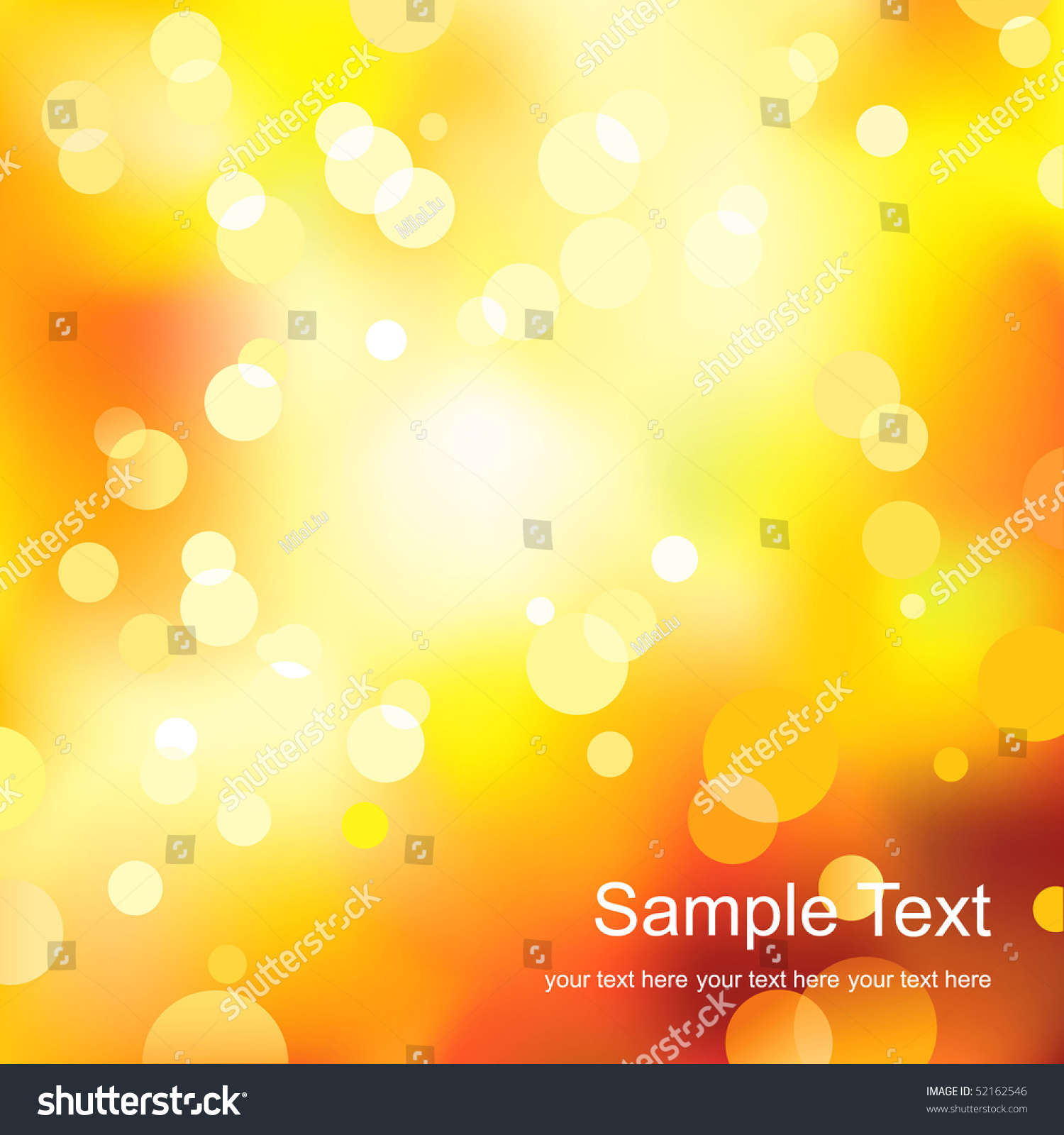 Abstract Yellow Light Backgroundvector Stock Vector (Royalty Free