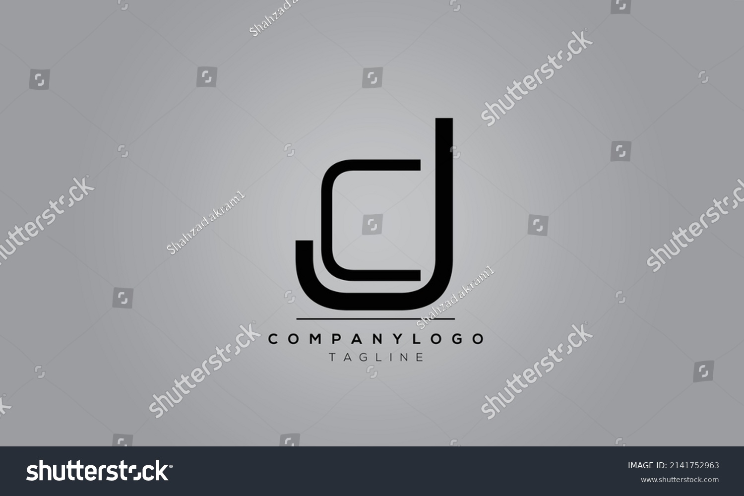 Alphabet Letters Initials Logo Jc Stock Vector (Royalty Free ...