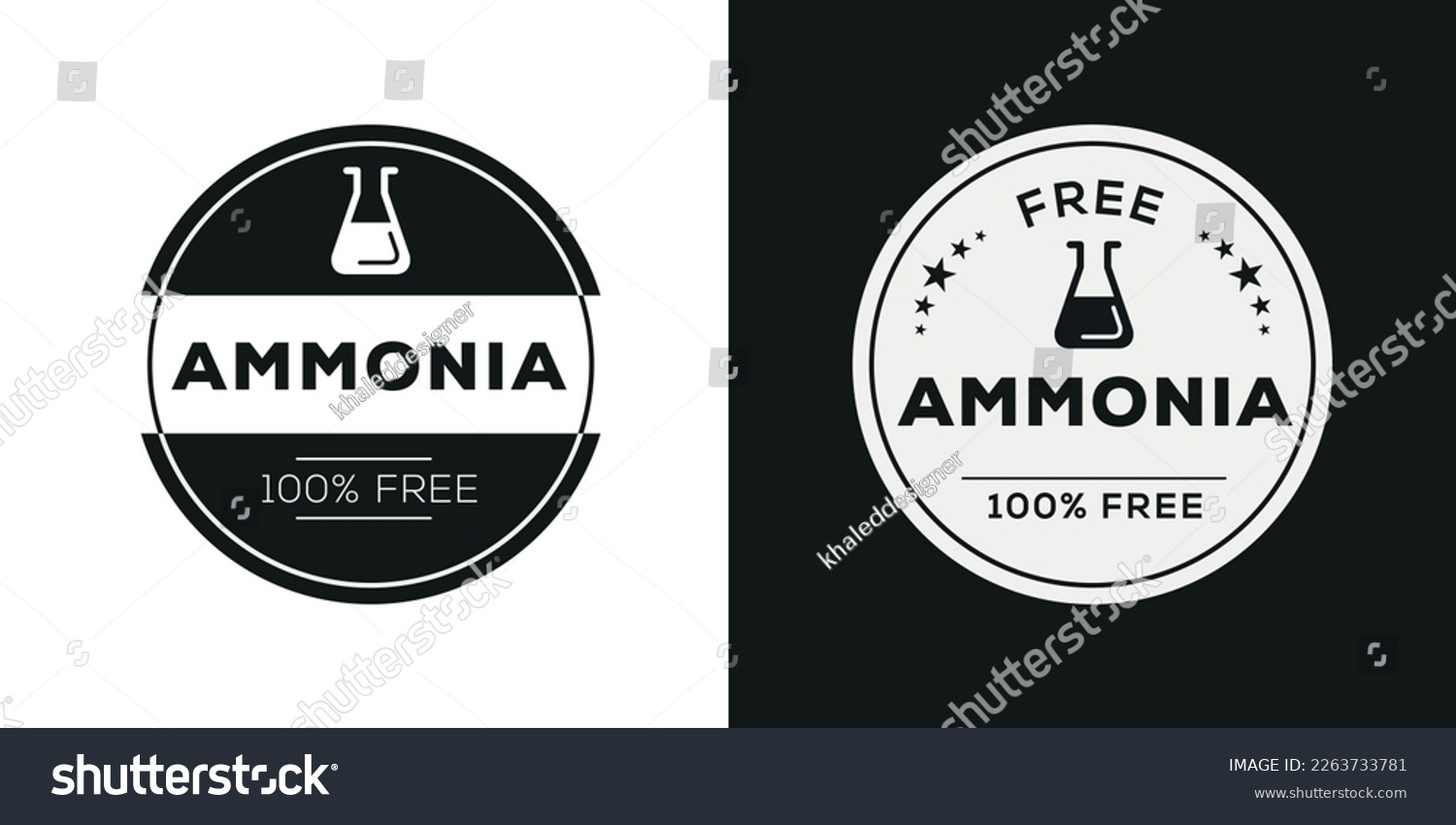 SVG of (Ammonia free) label sign, vector illustration. svg