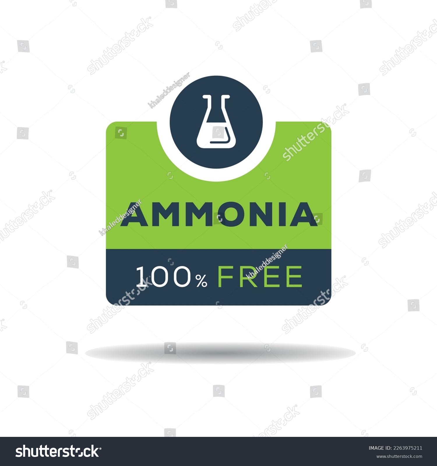 SVG of (Ammonia free) label sign, vector illustration. svg