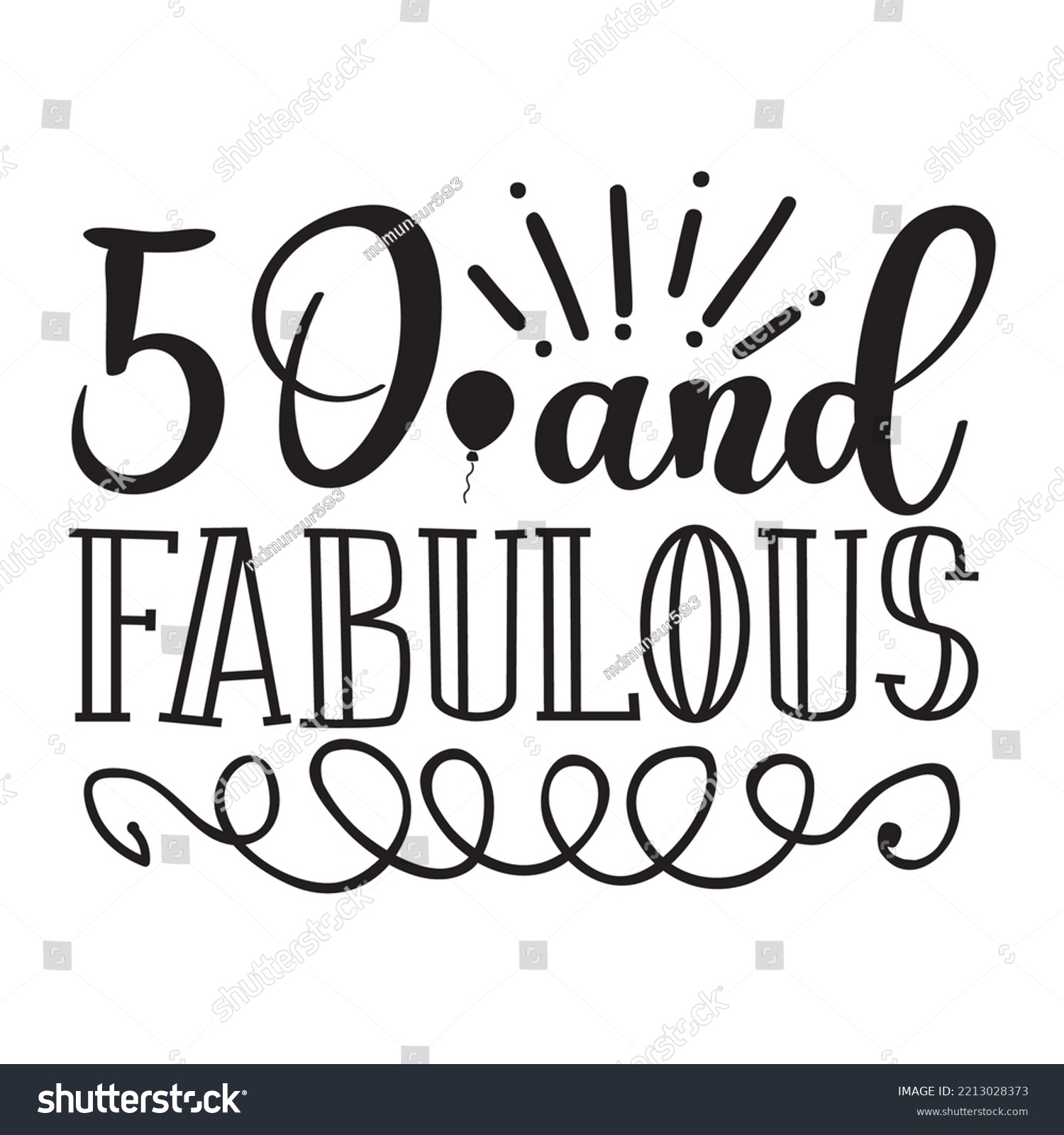SVG of 50 and Fabulous svg design svg