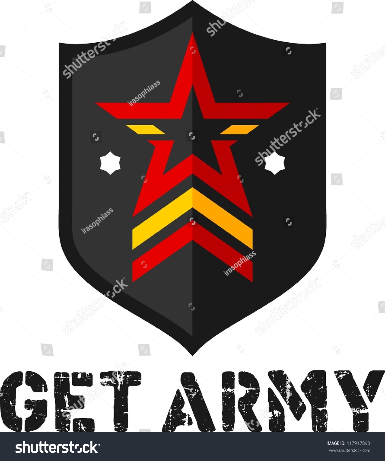 Army Logo Template Stock Vector (Royalty Free) 417917890 - Shutterstock