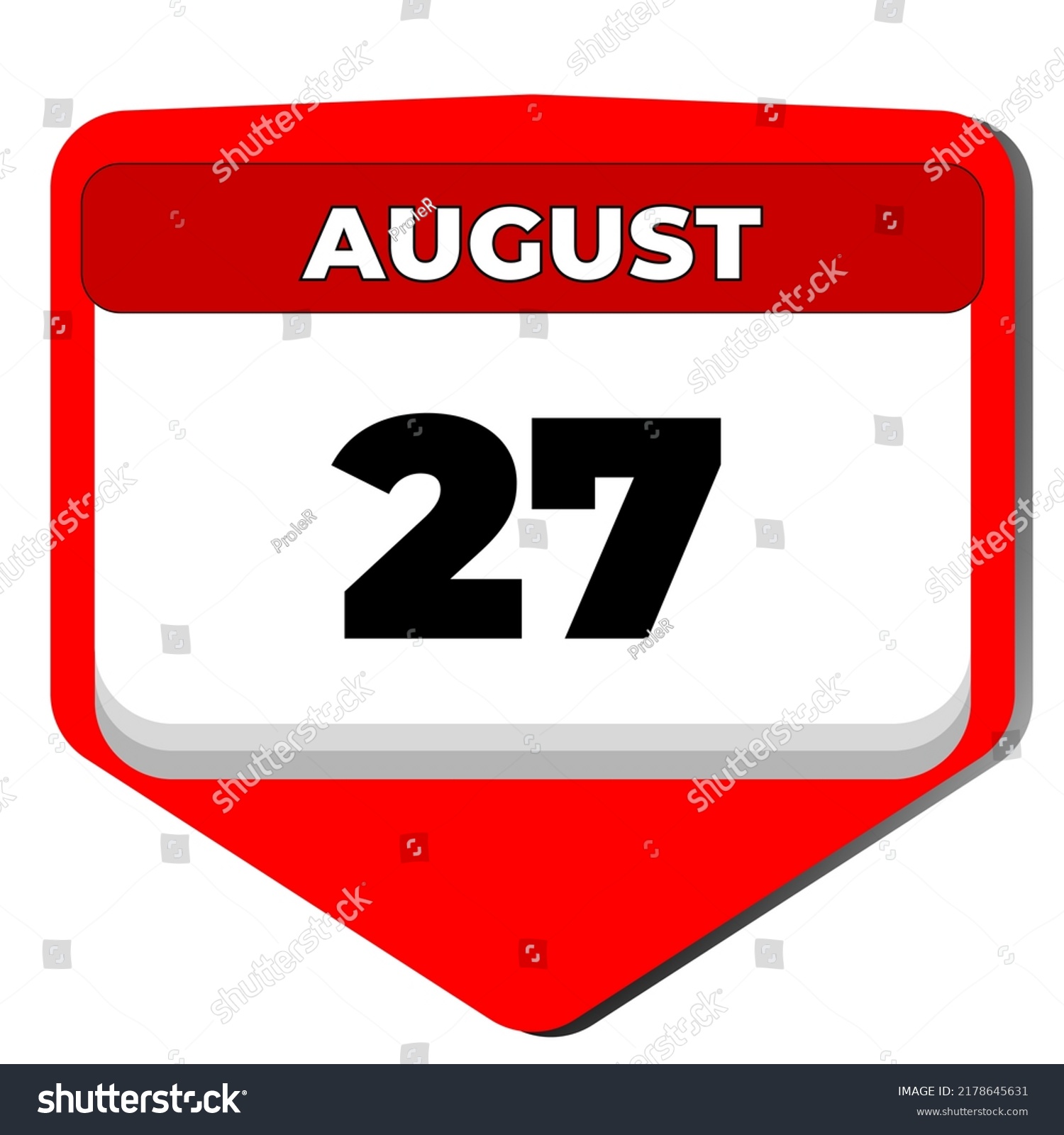 SVG of 27 August vector icon calendar day. 27 date of august. Twenty seventh day of august. 27th date number. 27 day calendar. Twenty seven date. Moldova Independence Day svg
