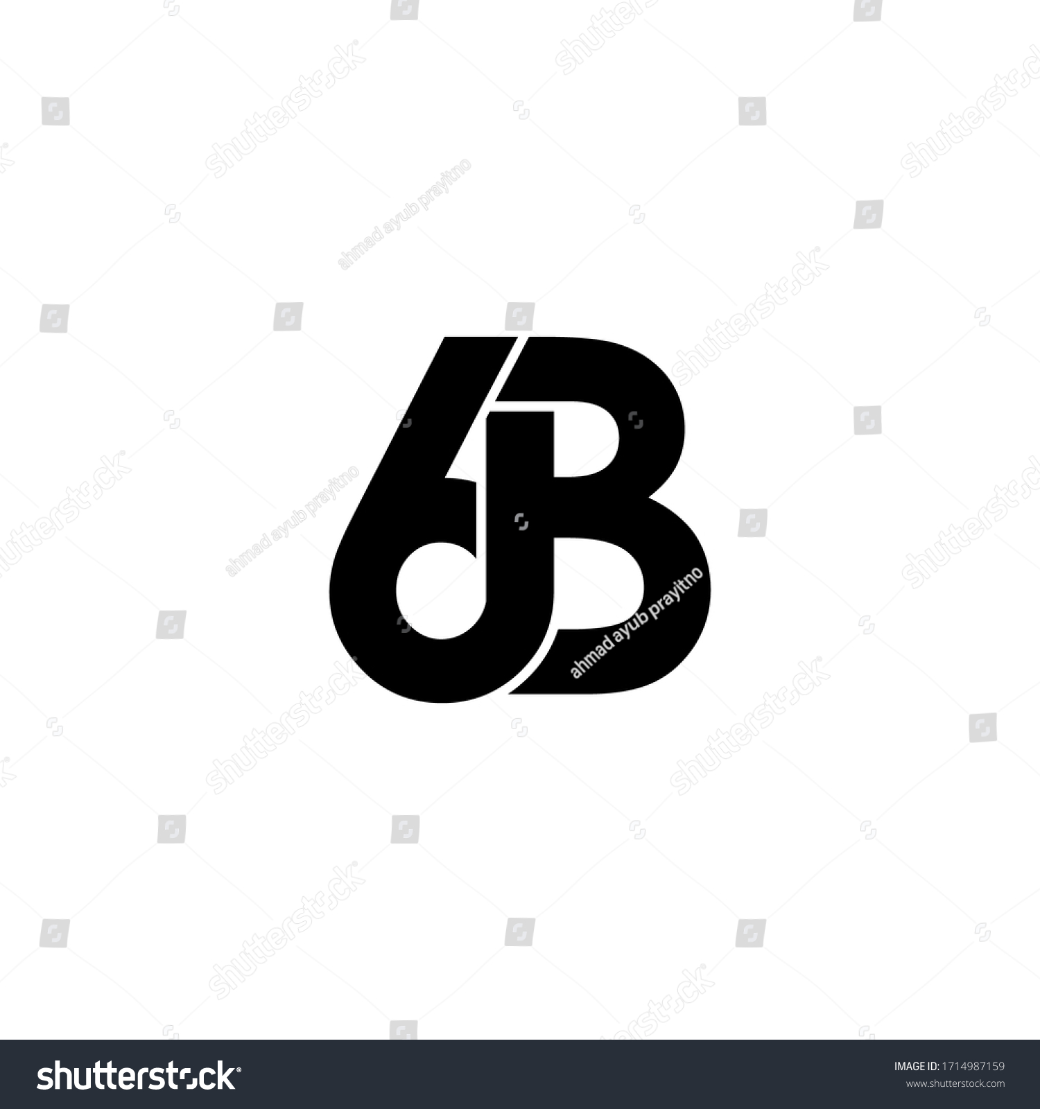 Diseño De Logotipo En Monograma Original: Vector De Stock (libre De ...