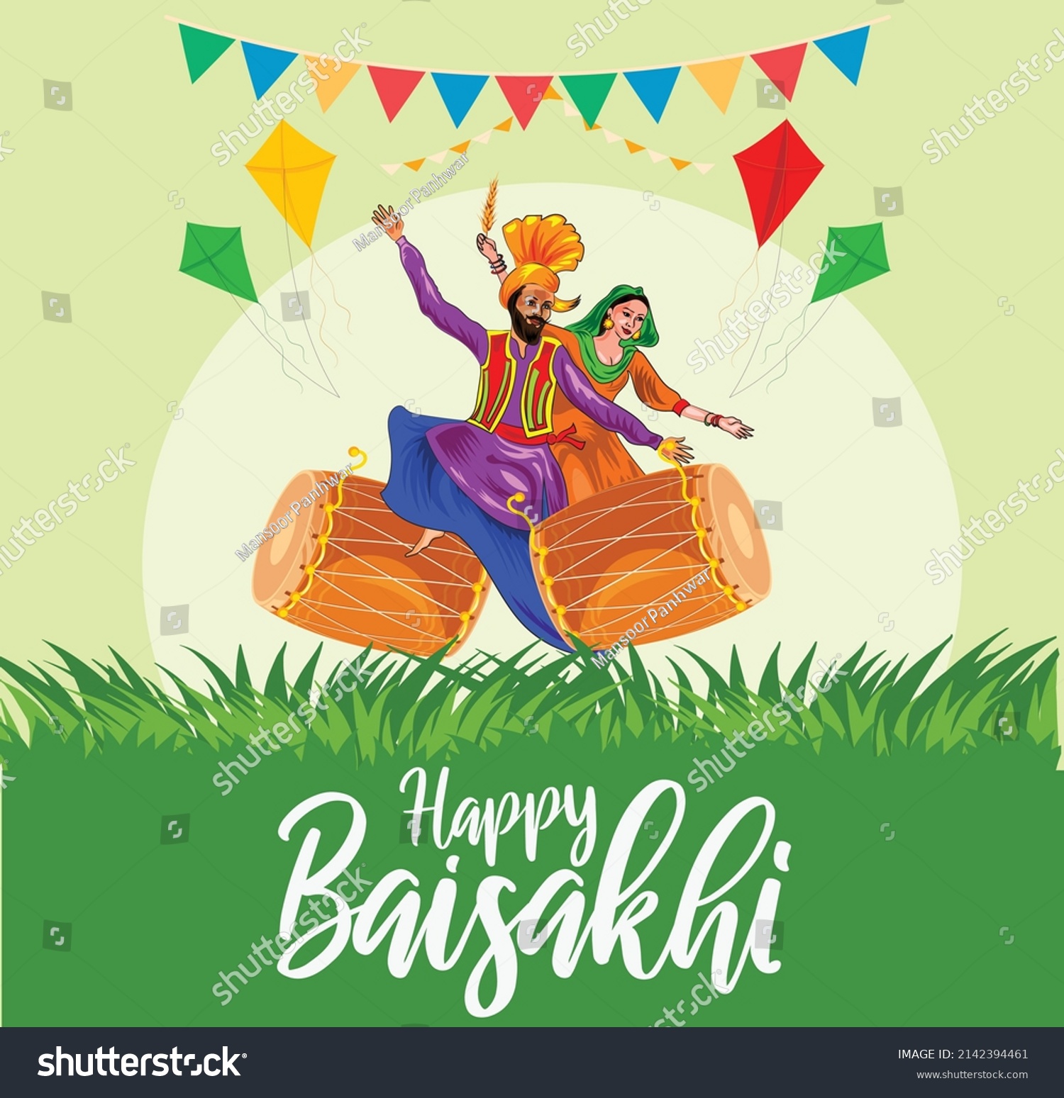 Baisakhi Festival That Marks Birth Khalsa Stock Vector Royalty Free