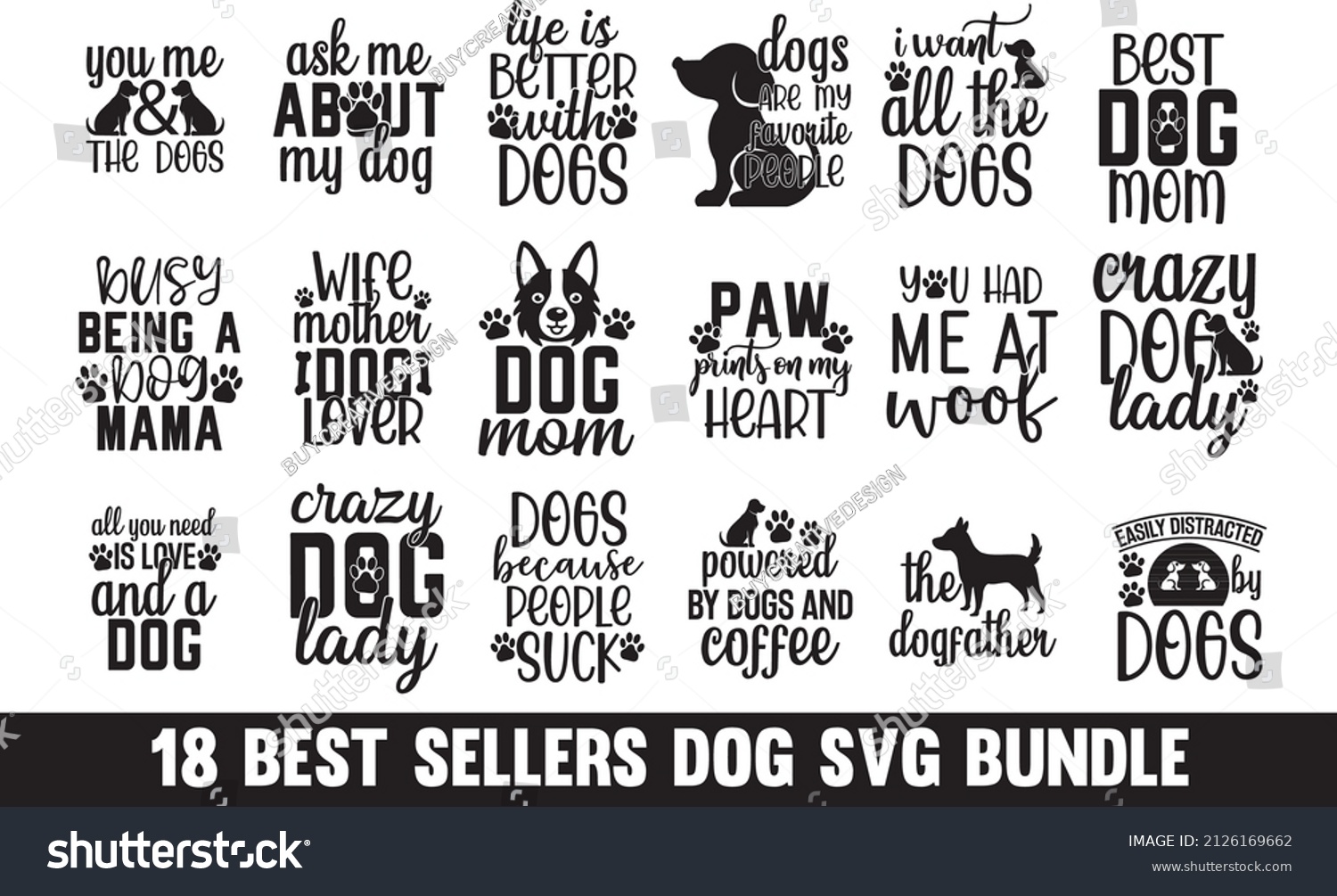 SVG of 18 Best Sellers Dog SVG Bundle





 svg