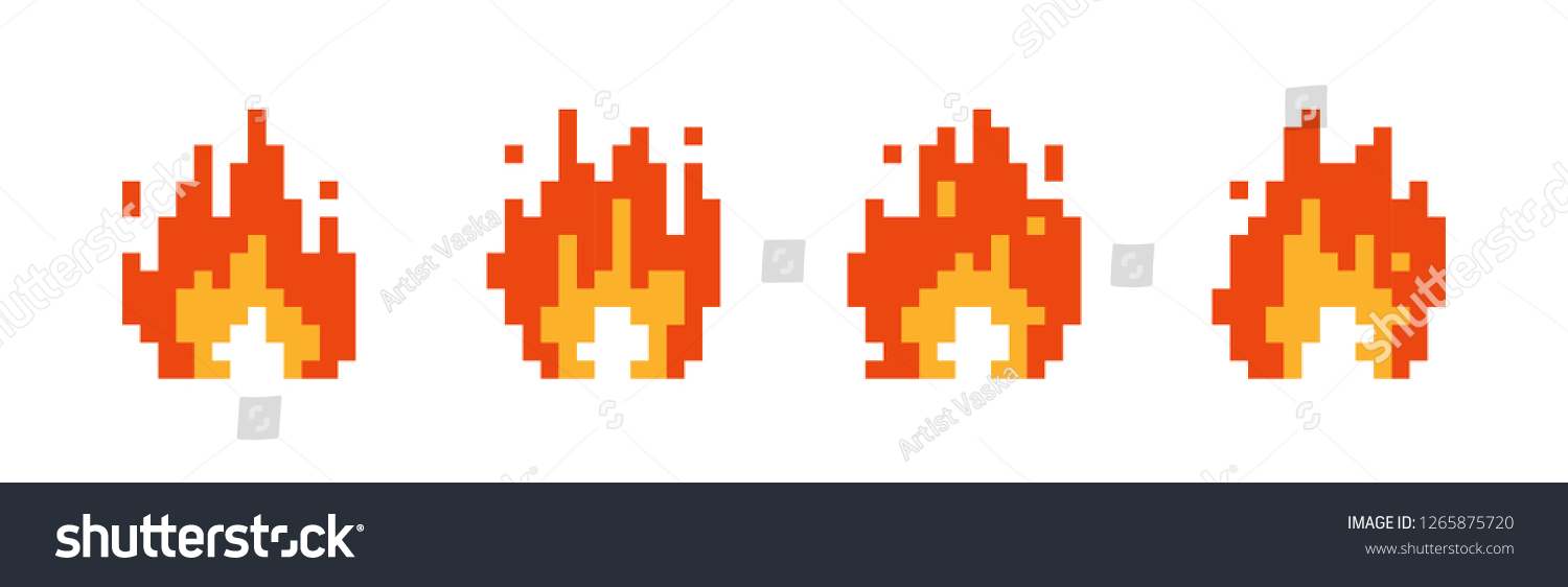 13,774 Pixel fire Images, Stock Photos & Vectors | Shutterstock