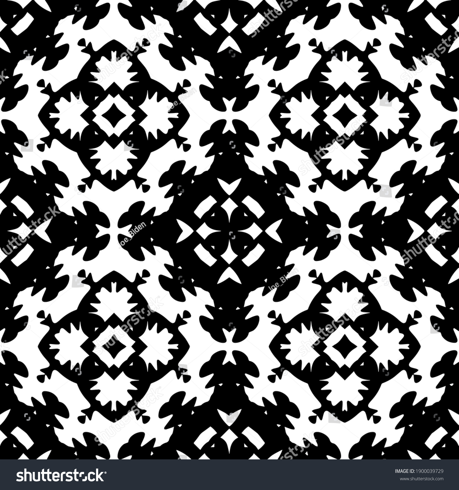 Black White Texture Seamless Geometric Pattern Stock Vector (Royalty ...