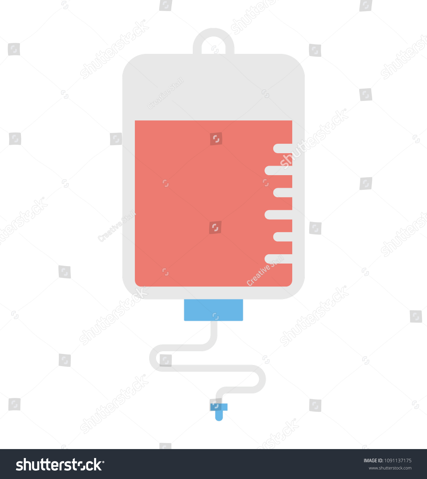 Blood Bag Intravenous Transfusion Therapy Stock Vector (Royalty Free ...