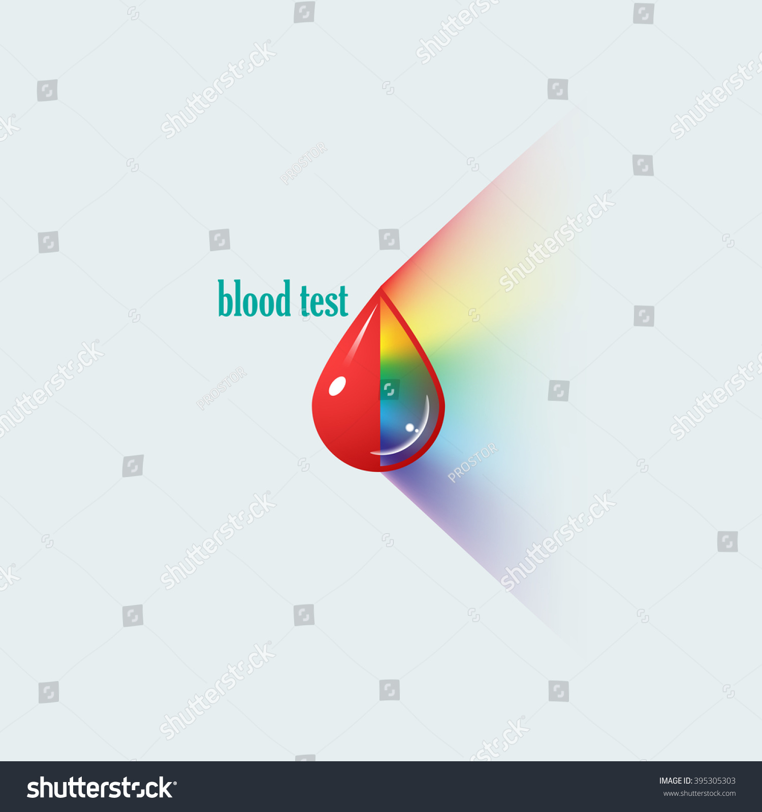 Blood Test Spectrum Vector Illustration Stock Vector (Royalty Free