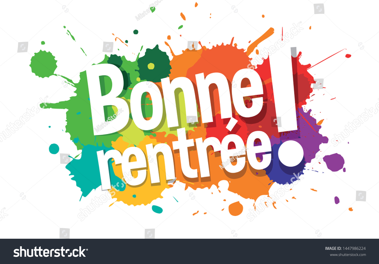 Bonne Happy Comeback French Stock Vector Royalty Free