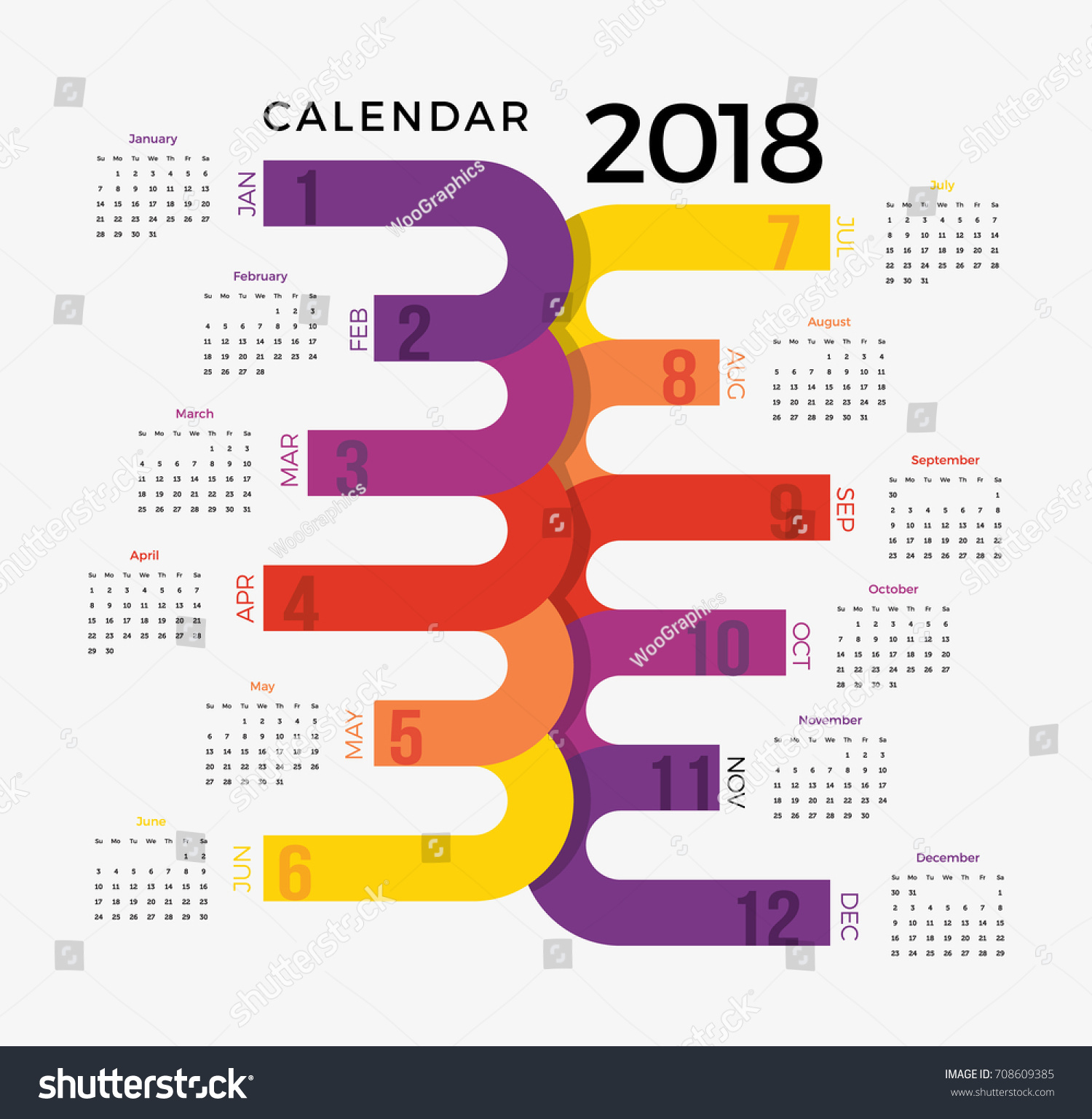 Calendar Design Free Vector : Calendar template colorful illustrative happy stock Calendar Design Free Vector : Calendar template colorful illustrative happy stock