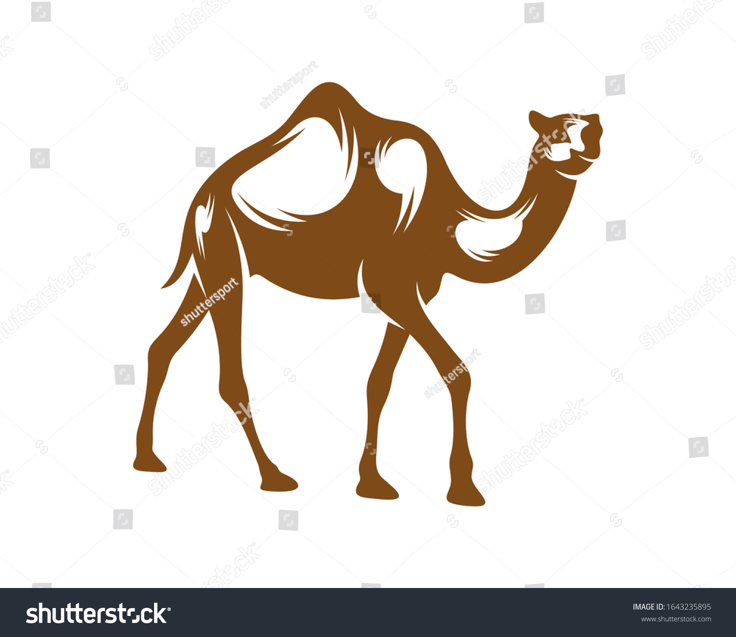 Camel Logo Vector Animal Graphic Camel Stock Vector Royalty Free