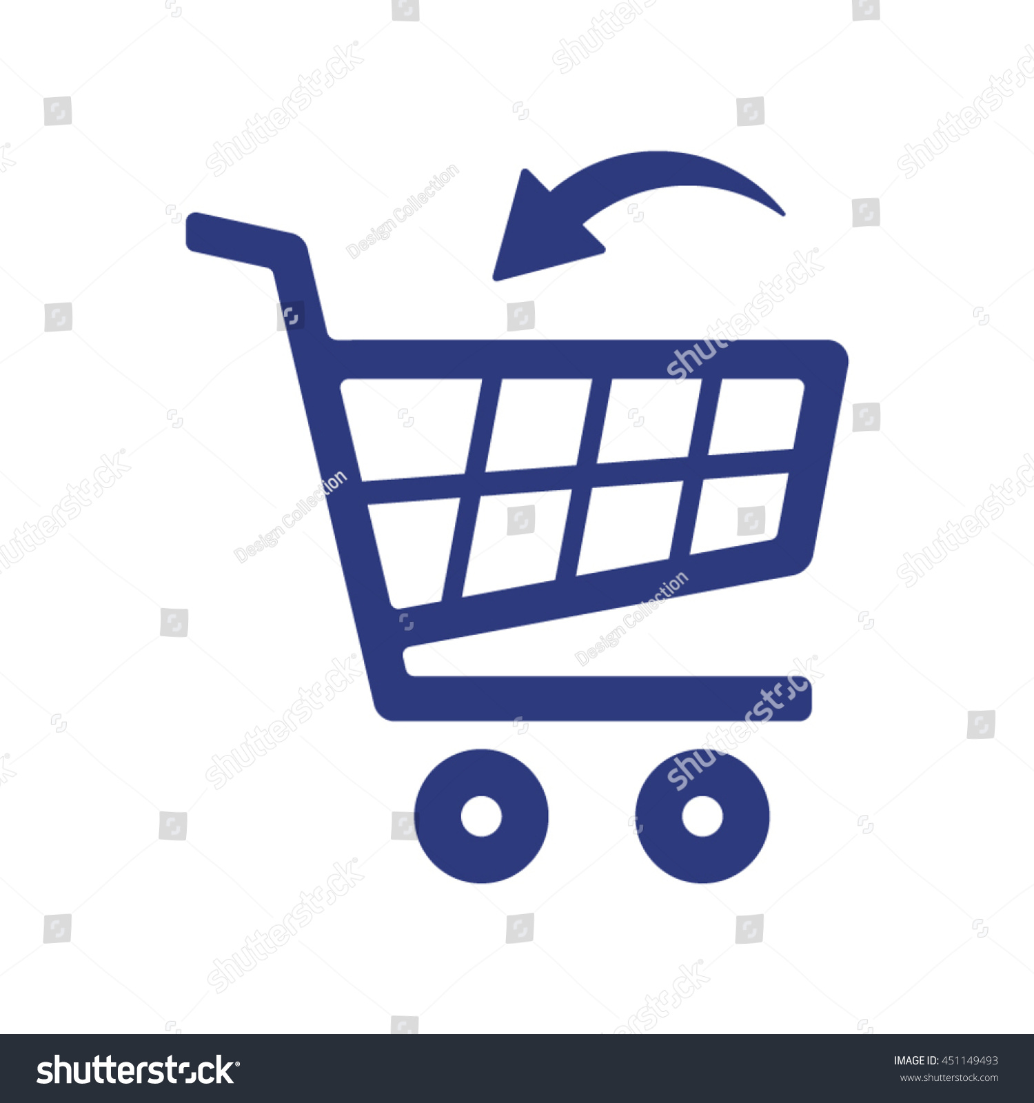 Cart Iconflat Design Stock Vector (royalty Free) 451149493