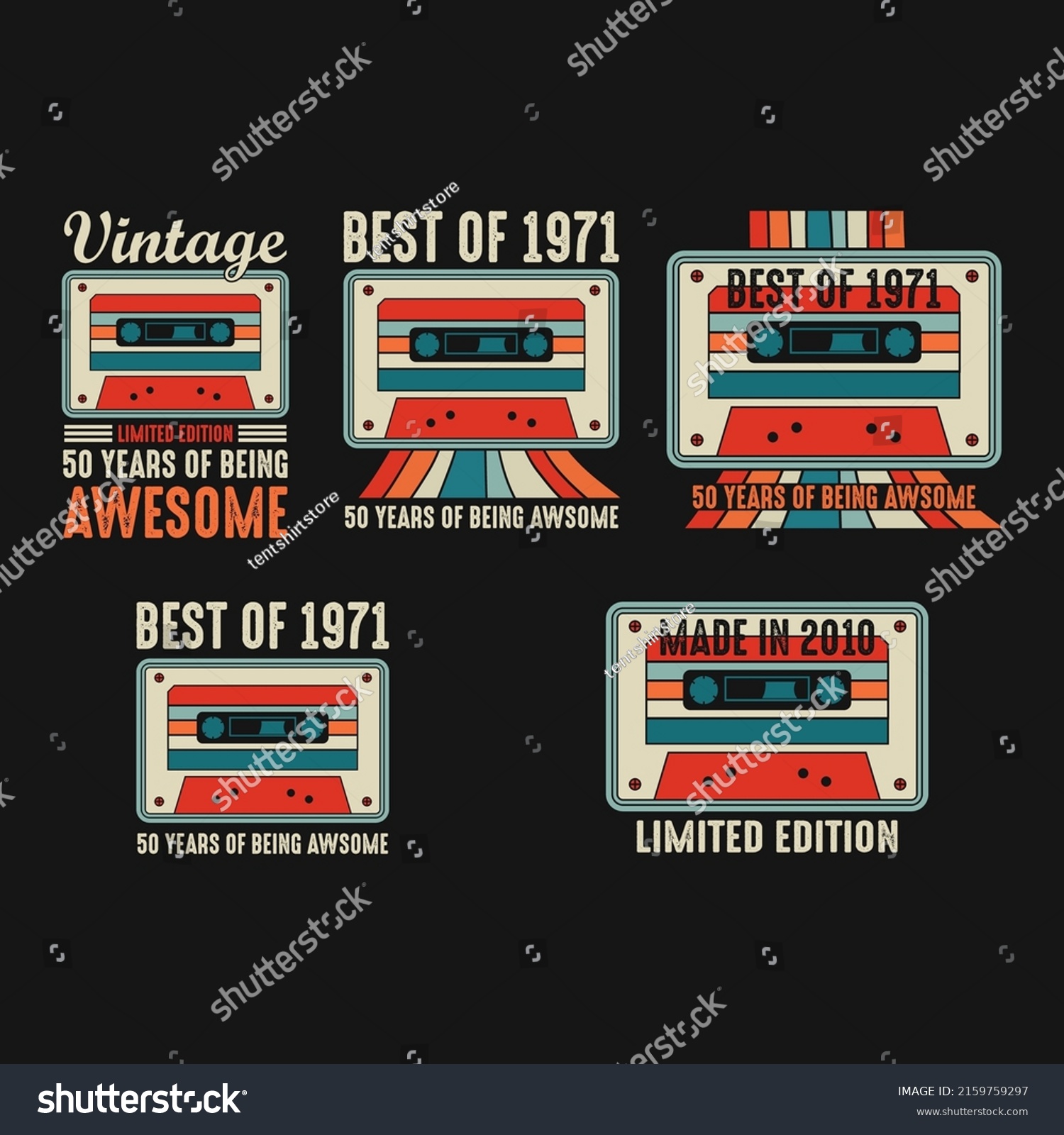 SVG of 1971 cassette tape 90s vintage t-shirt svg