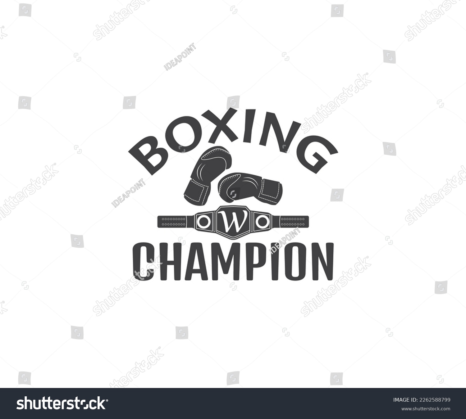 SVG of 
Championship Belt typography, Championship EPS, Champion SVG, Boxing Champion, svg