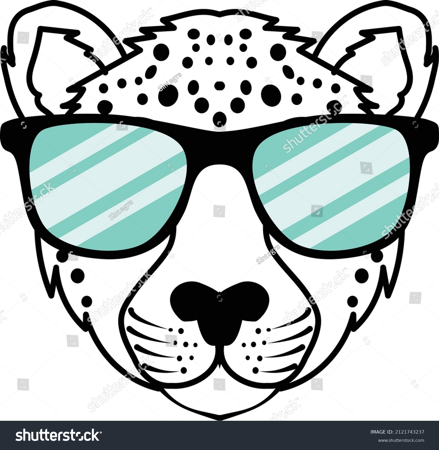 SVG of  Cheetah With Sunglasses SVG File is suitable for t-shirt, laser cutting, sublimation, hobby, cards, invitations, website or crafts projects. Perfect for magazine, news papers, posters, headers etc. svg