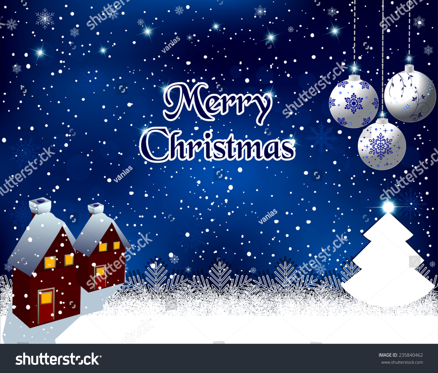 Christmas Background Stock Vector Illustration 235840462 : Shutterstock