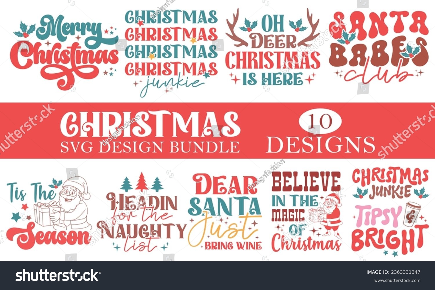 SVG of  Christmas SVG Design Bundle EPS svg